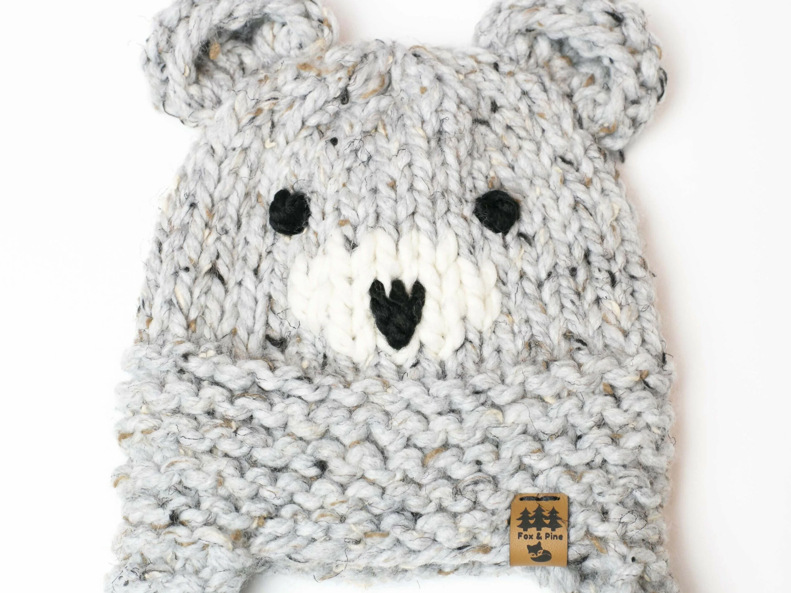 Bear Face Ear Flaps Hat (Knit) - Image 4