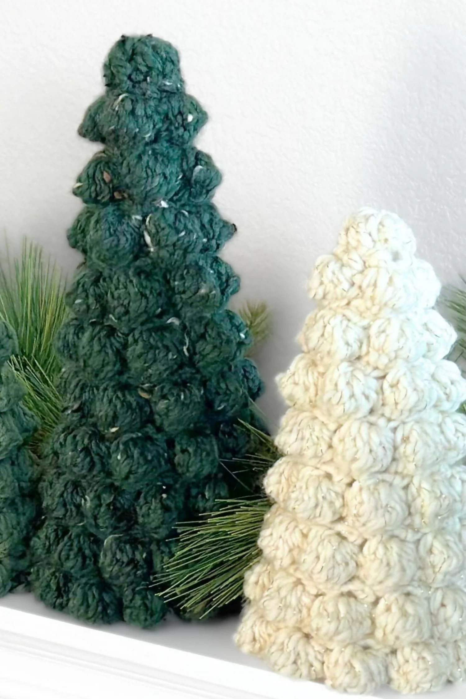 Bobble Christmas Trees - Set of 3 (Crochet) - Image 3