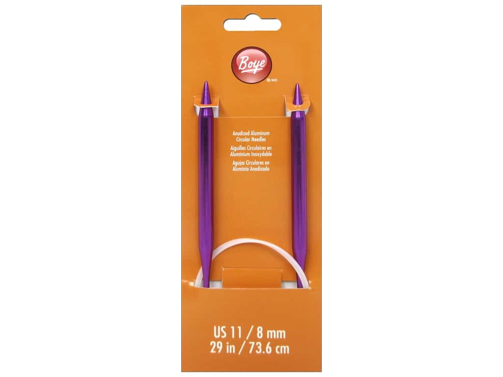 Boye Aluminum Circular Knitting Needles 29" (Sizes 6 to 11) - Image 4