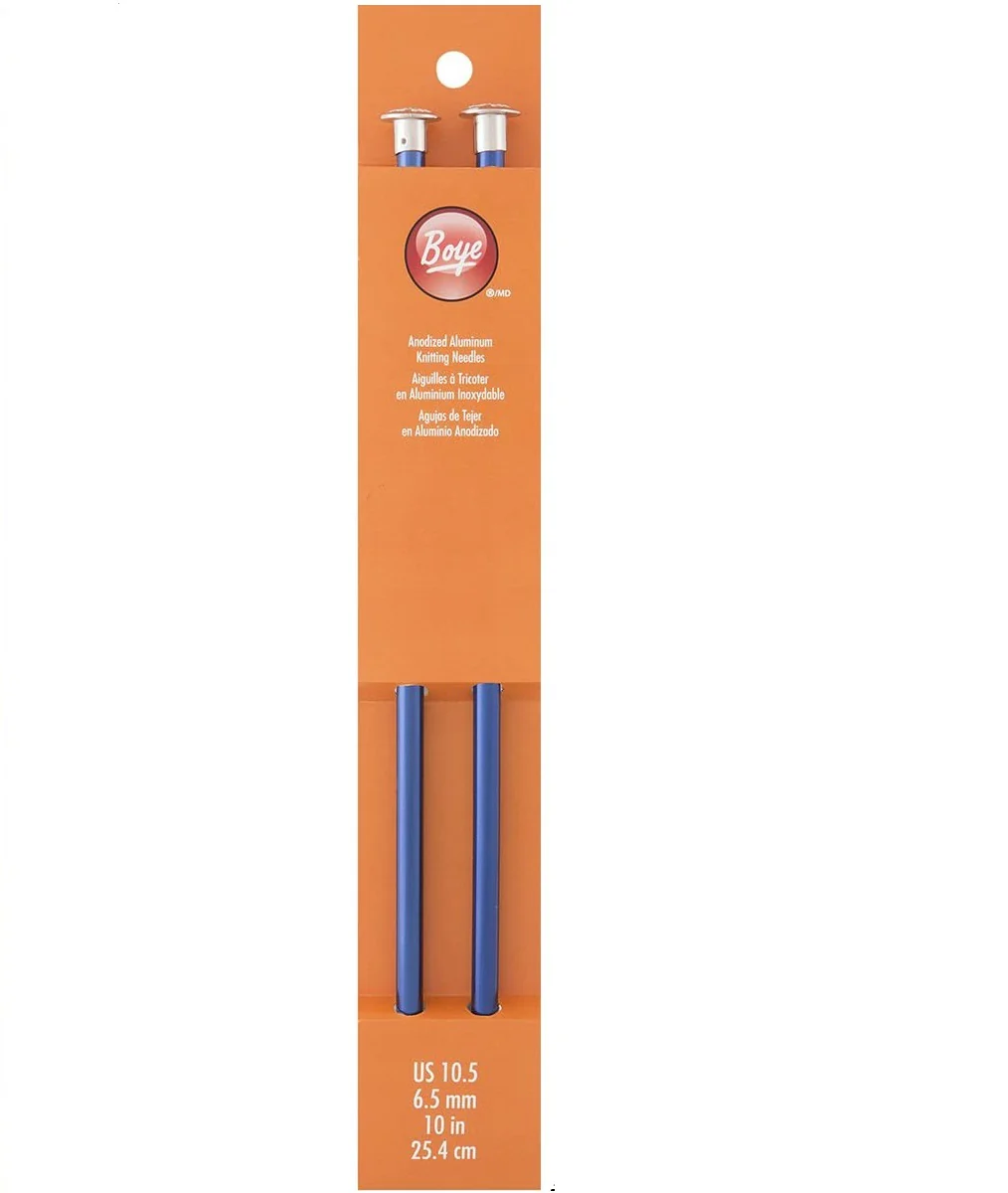 Boye Aluminum Straight Knitting Needles 10" (Sizes 6 to 10.5) - Image 3