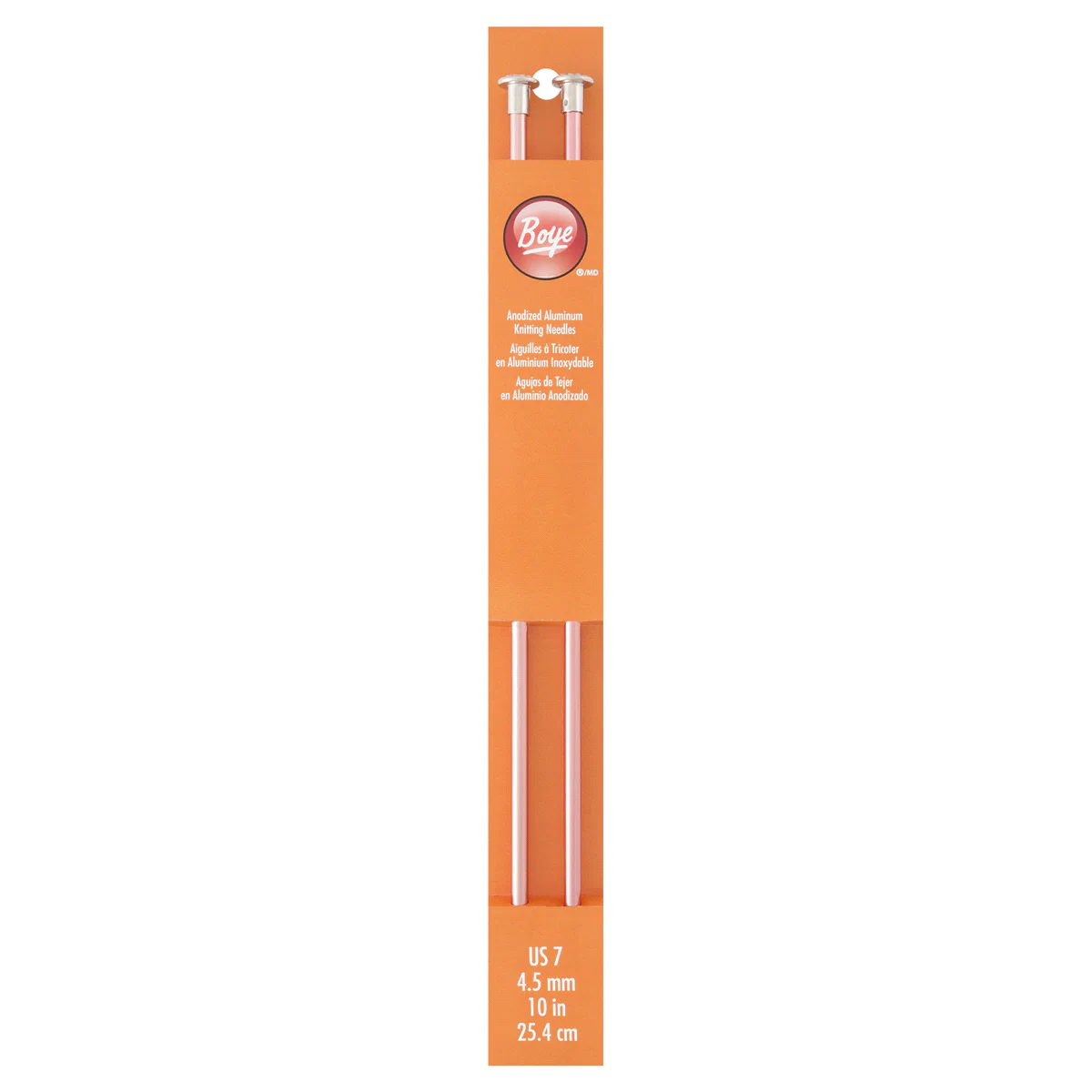 Boye Aluminum Straight Knitting Needles 10" (Sizes 6 to 10.5) - Image 4