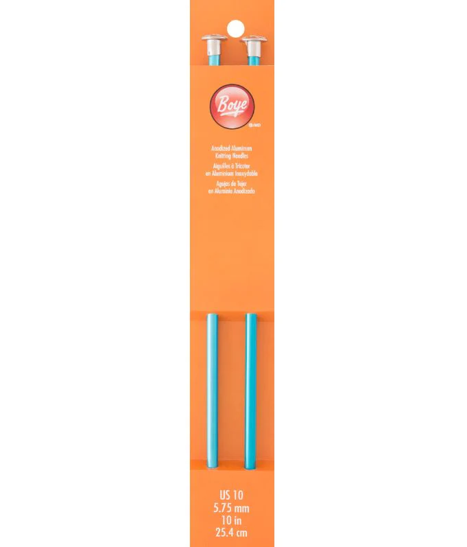 Boye Aluminum Straight Knitting Needles 10" (Sizes 6 to 10.5) - Image 6