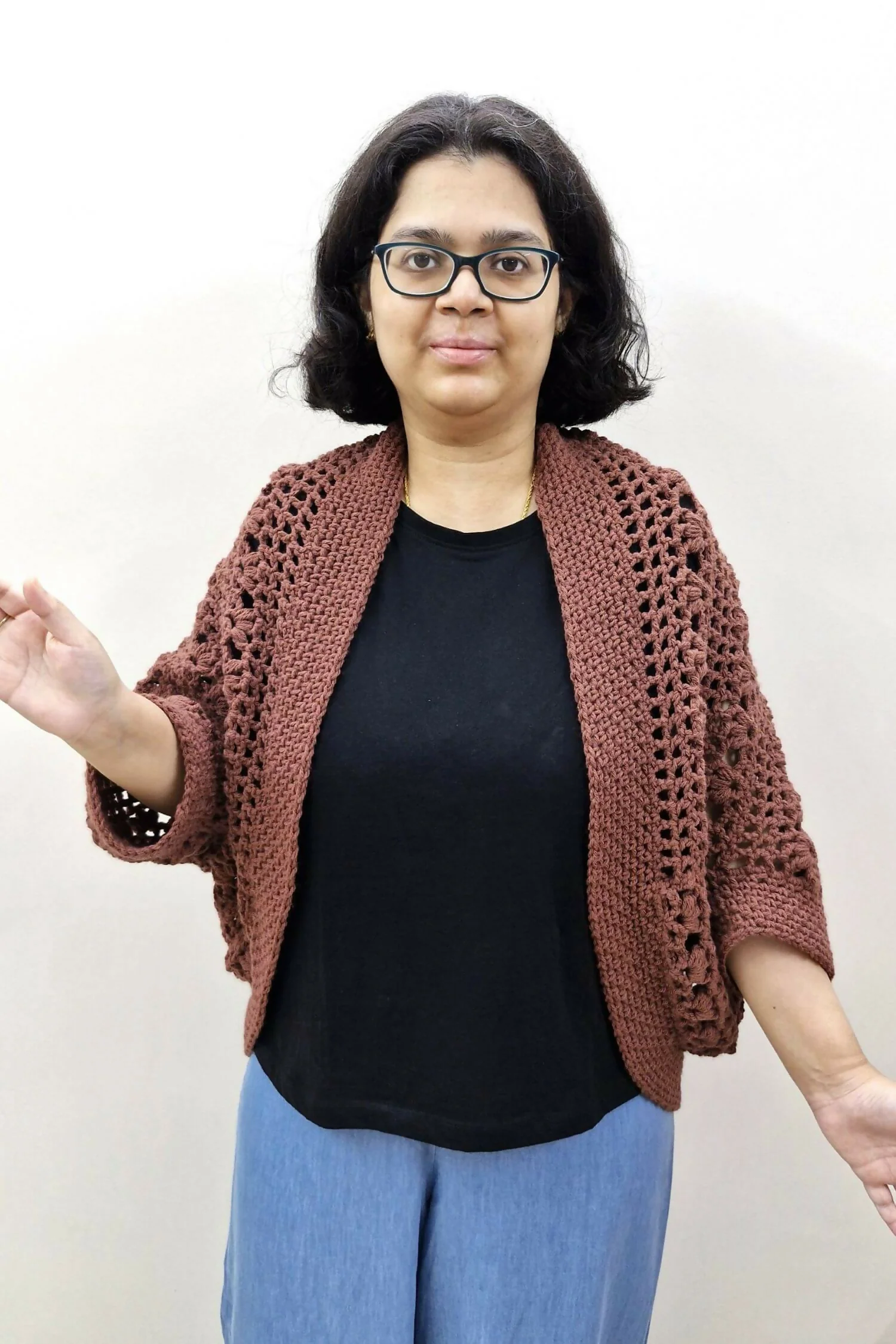 Cabernet Harvest Shrug (Crochet) - Image 2