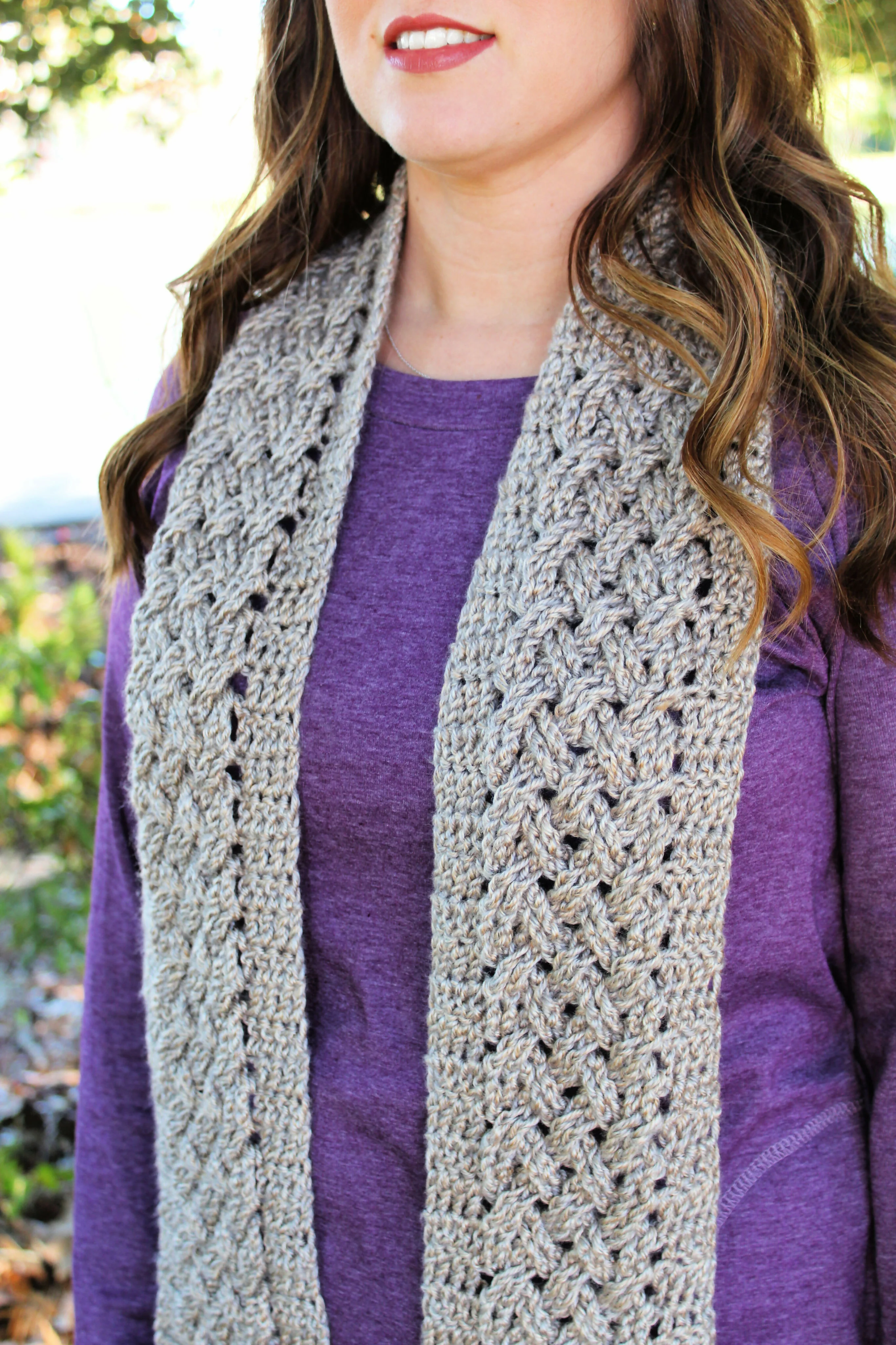 Celtic Weave Scarf (Crochet) - Image 4