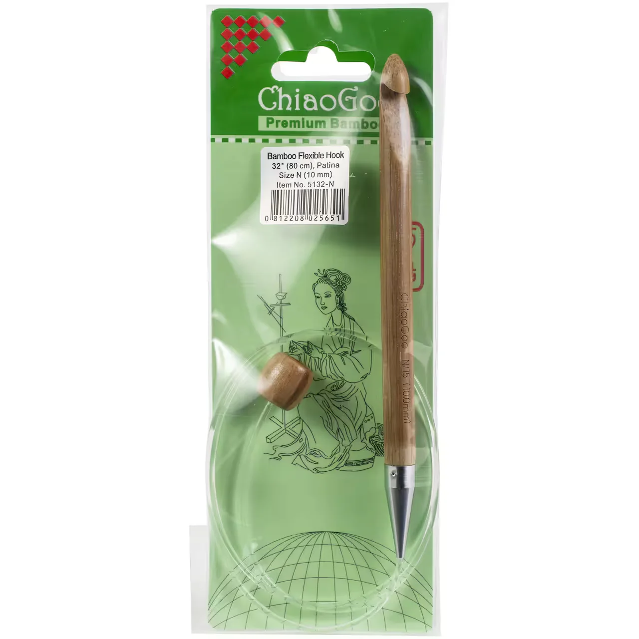 ChiaoGoo Flex Tunisian Hook 32" (Sizes G to P) - Image 2