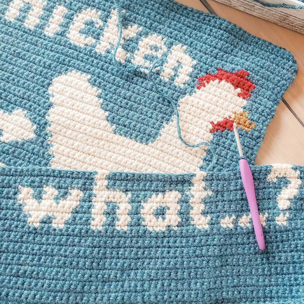Chicken Butt Pillow (Crochet) - Image 5