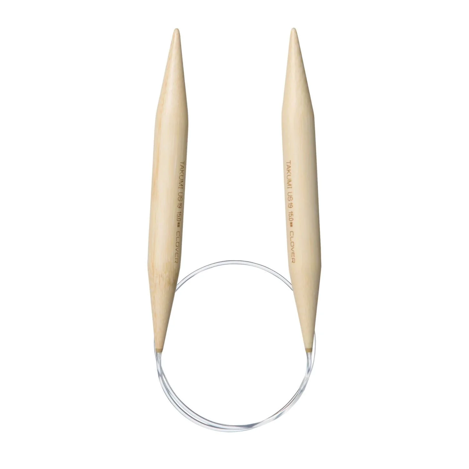 Clover Bamboo Circular Knitting Needles 24" (Sizes 17 & 19) - Image 4