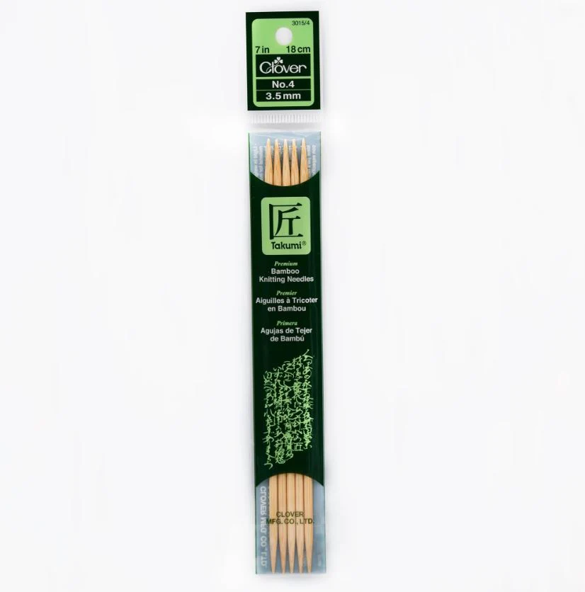 Clover Bamboo Needles Double Pointed 7" (Sizes 0 to 15) - Image 5