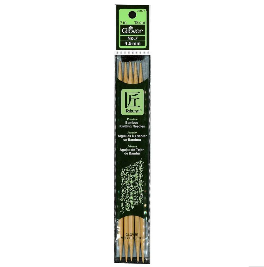 Clover Bamboo Needles Double Pointed 7" (Sizes 0 to 15) - Image 8