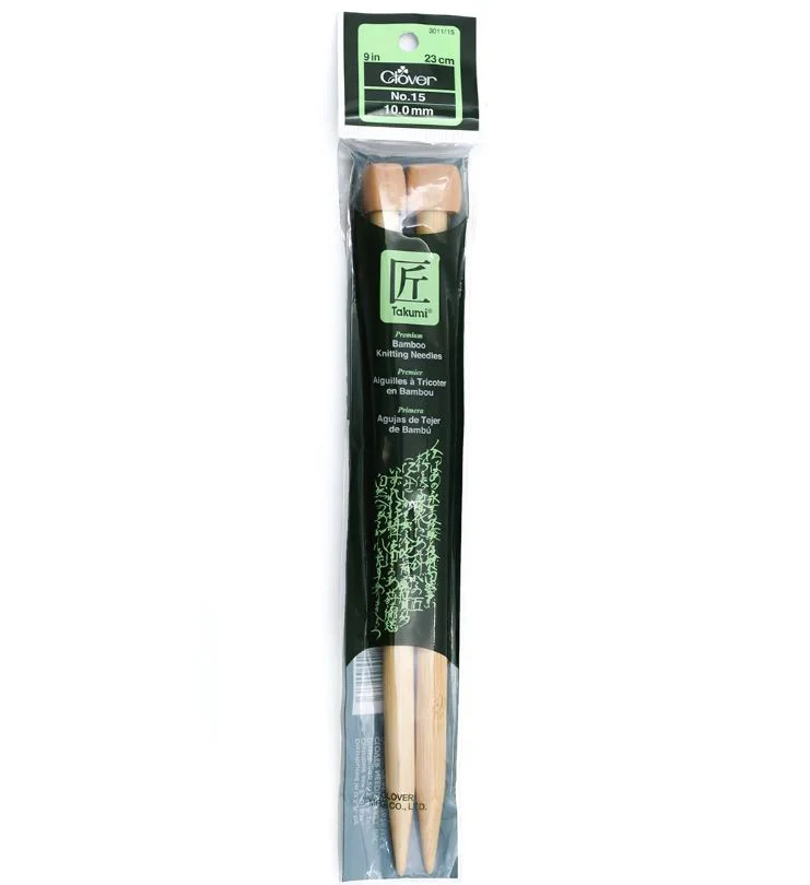 Clover Bamboo Knitting Needles 9" (Sizes 3 to 15) - Image 11