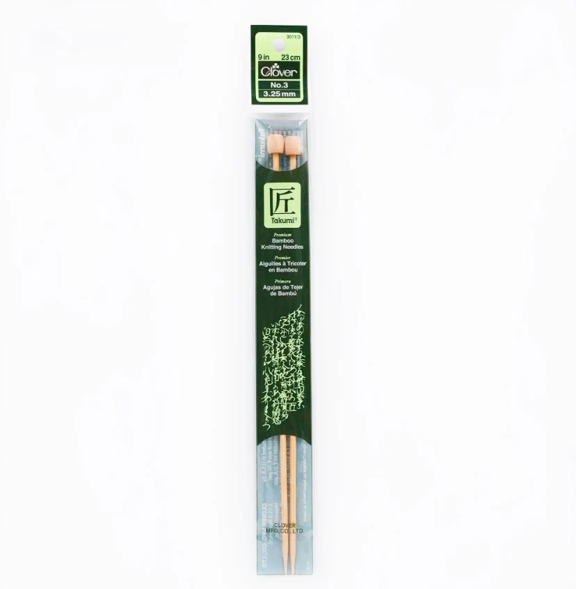 Clover Bamboo Knitting Needles 9" (Sizes 3 to 15) - Image 3