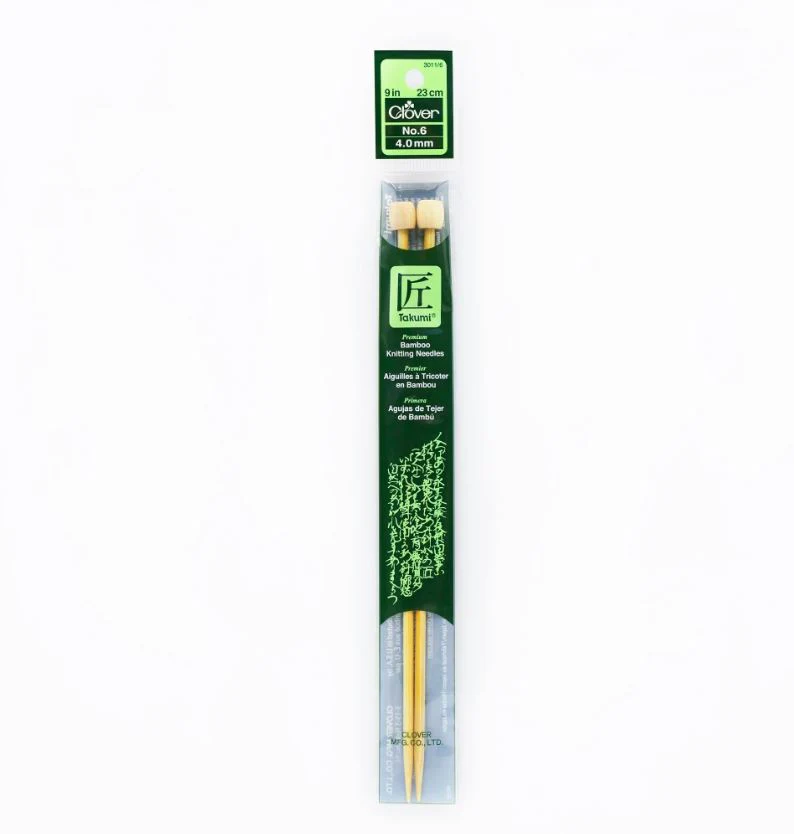 Clover Bamboo Knitting Needles 9" (Sizes 3 to 15) - Image 4