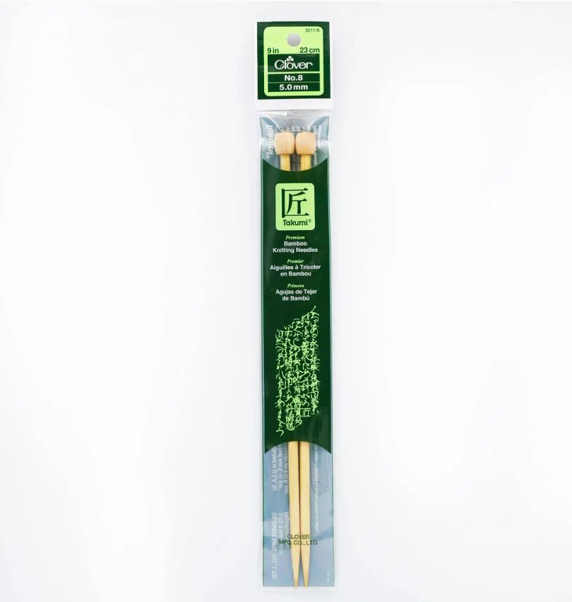 Clover Bamboo Knitting Needles 9" (Sizes 3 to 15) - Image 6