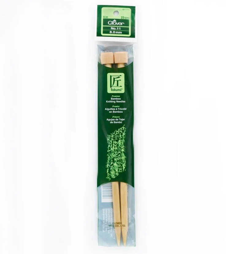 Clover Bamboo Knitting Needles 9" (Sizes 3 to 15) - Image 9