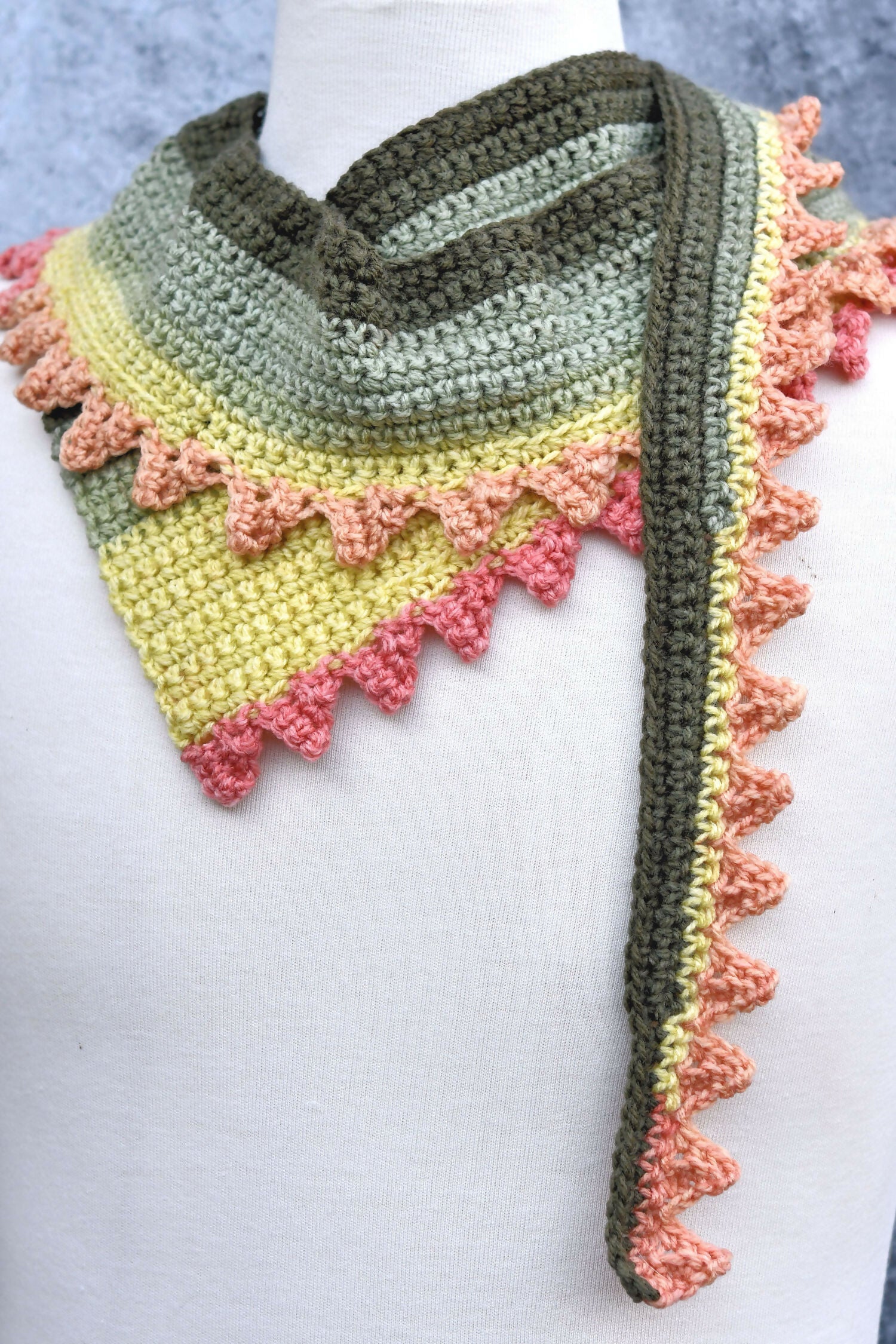 Dragon Tail Skinny Scarf (Crochet) - Image 3