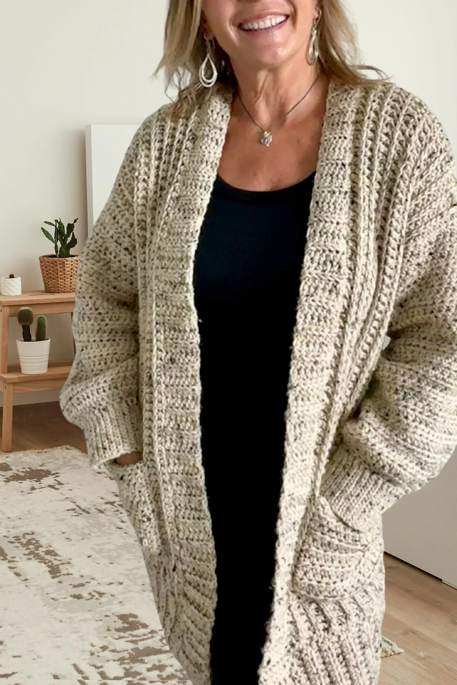Emilie Oversized Cardi (Crochet) - Image 3