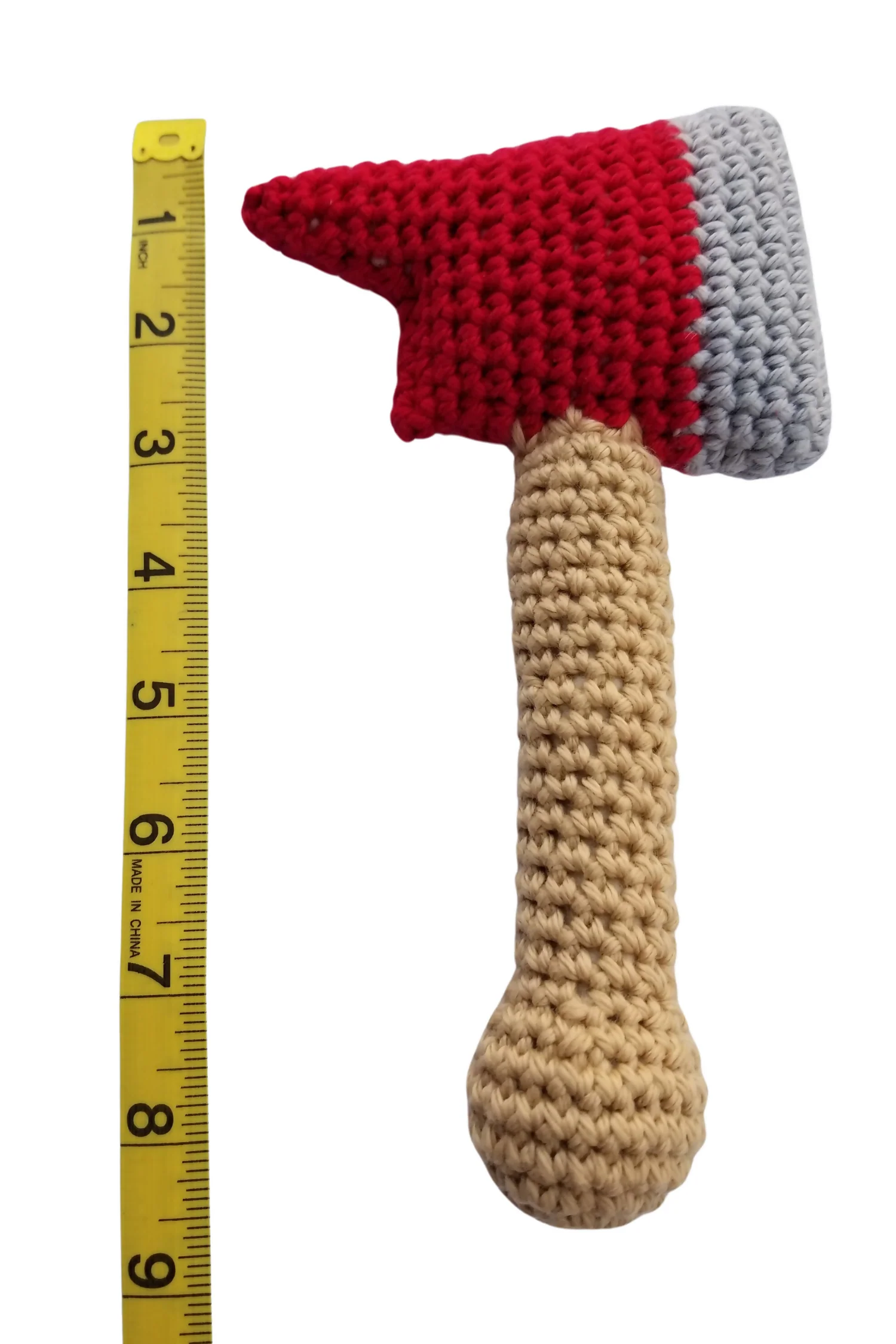 Firefighter Axe Baby Rattle (Crochet) - Image 2