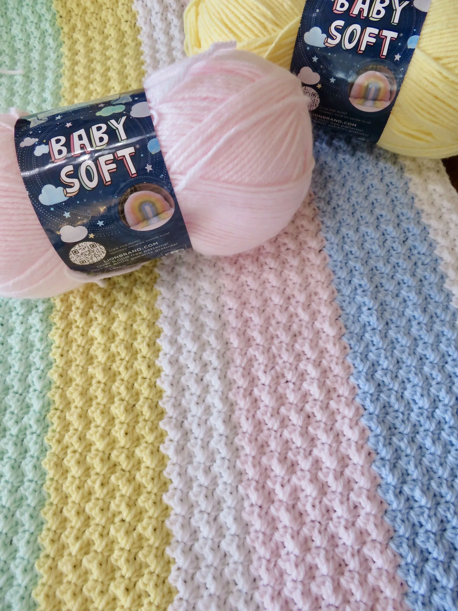 Gentle Pastels Baby Soft Blanket (Crochet) - Image 3