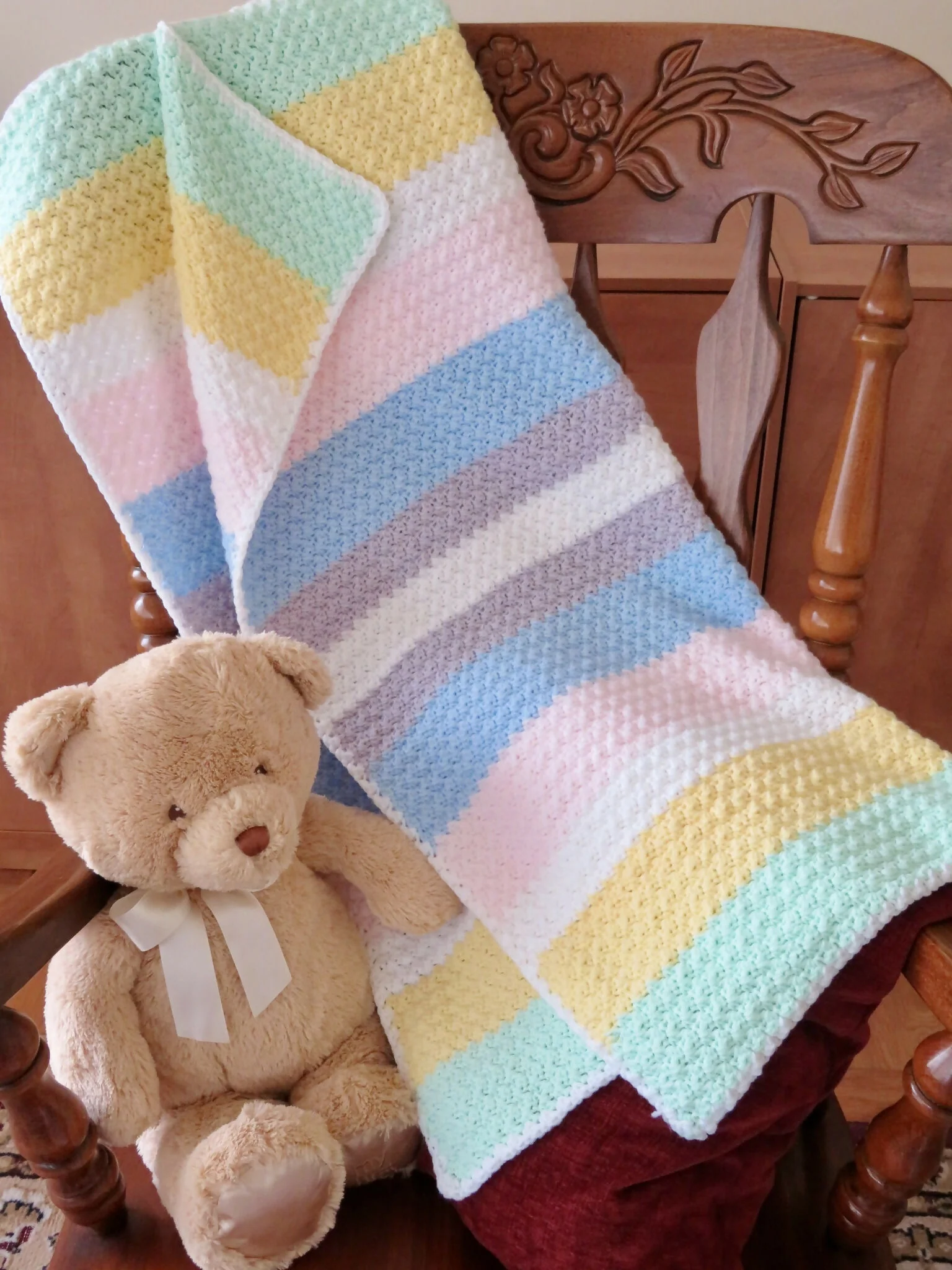 Gentle Pastels Baby Soft Blanket (Crochet) - Image 4
