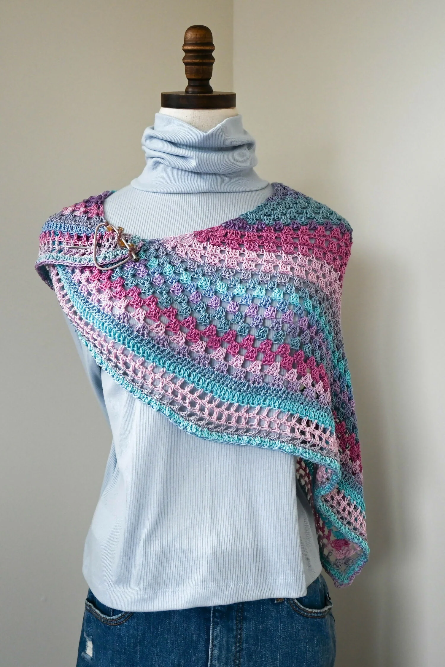 Gift to Myself Crescent Shawlette (Crochet) - Image 2