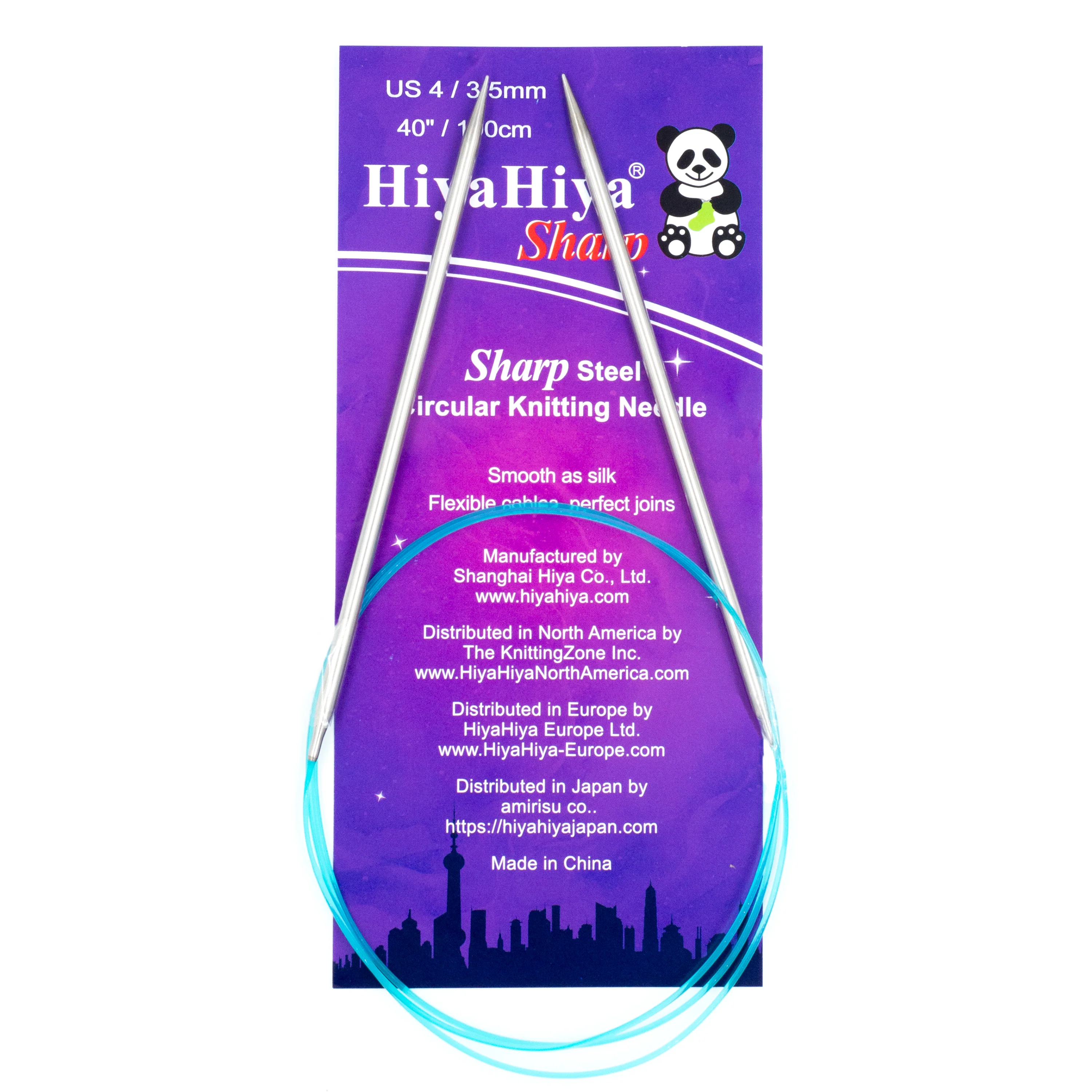 HiyaHiya SHARP Stainless Steel Circular Needles 40" (Sizes 4 to 7) - Image 3