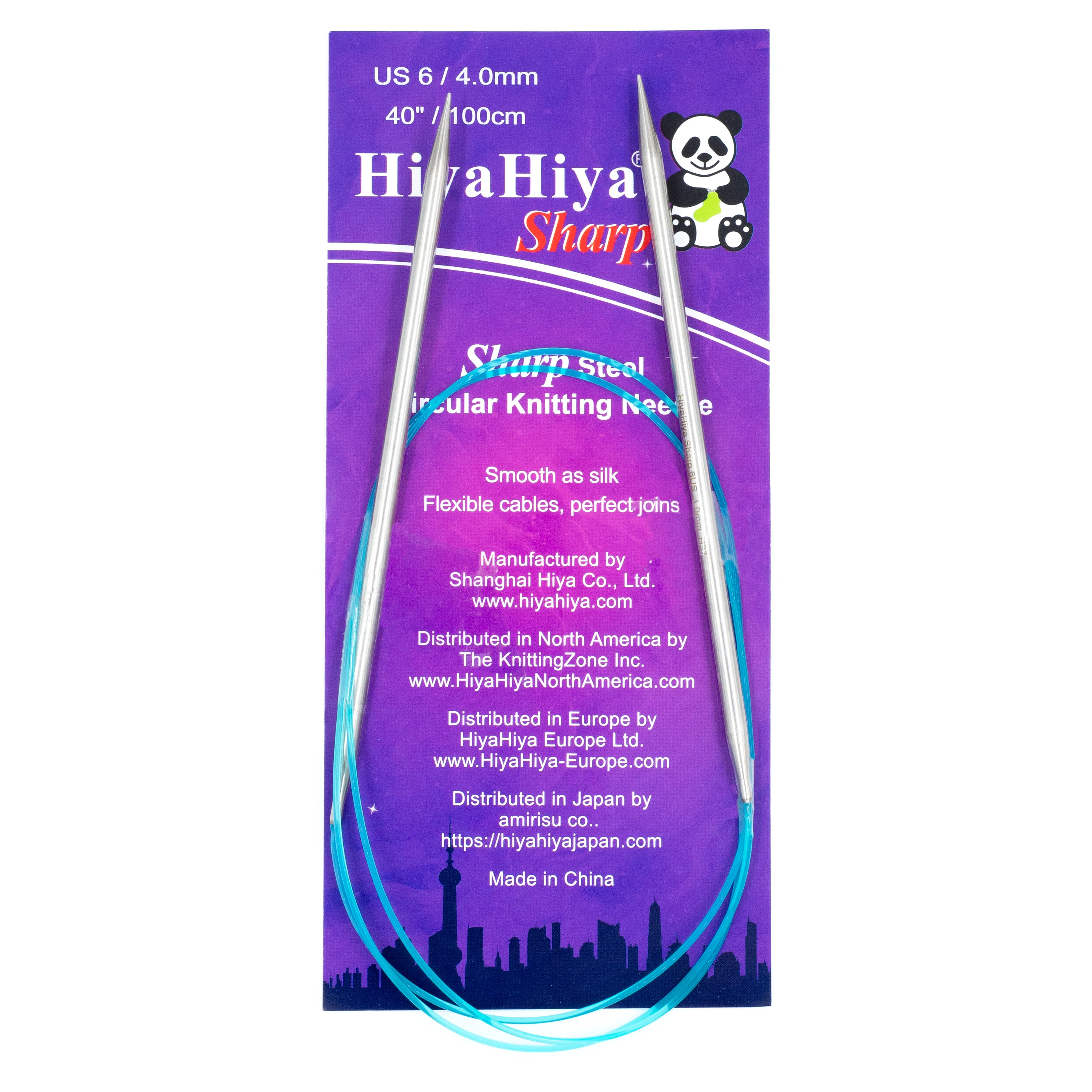 HiyaHiya SHARP Stainless Steel Circular Needles 40" (Sizes 4 to 7) - Image 4
