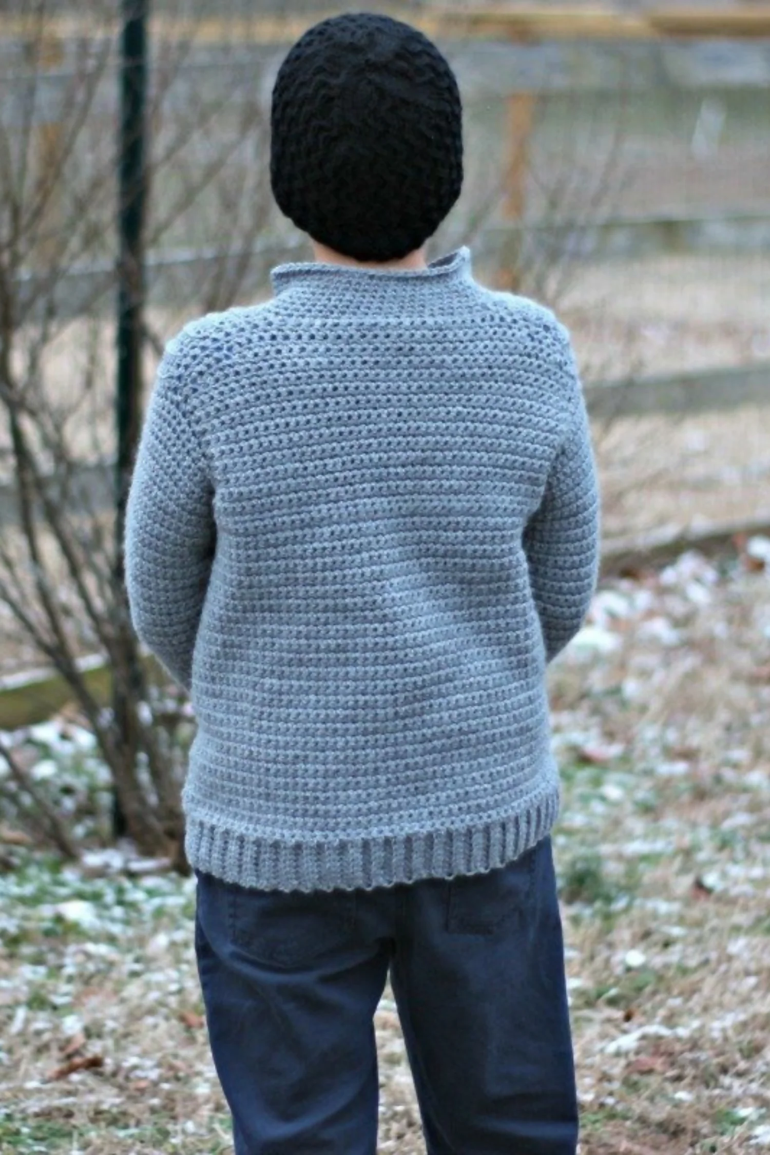 Kids Ribbed Shoulder Sweater (Crochet) - Image 3