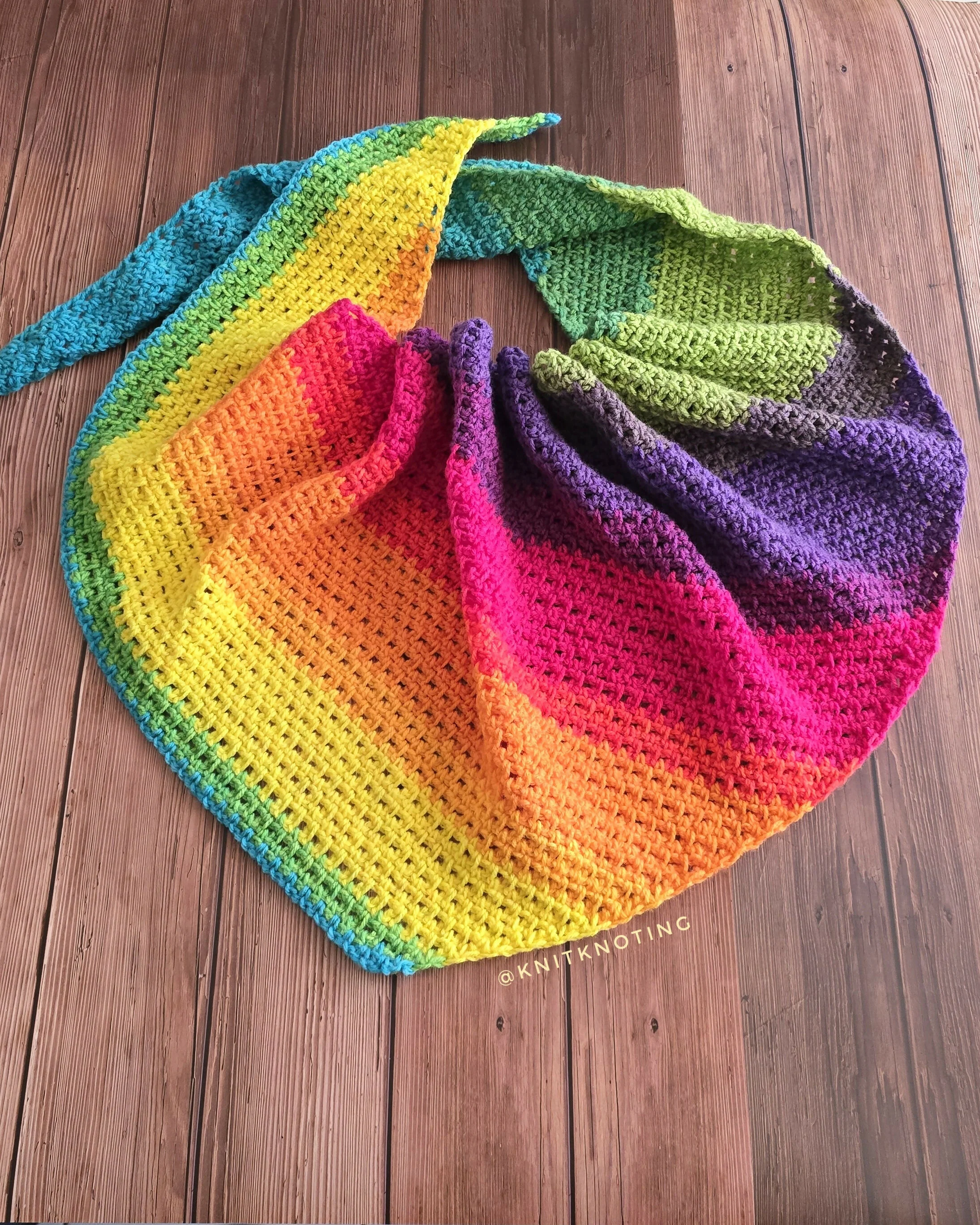 Lazy Days Asymmetrical Scarf (Crochet) - Image 2