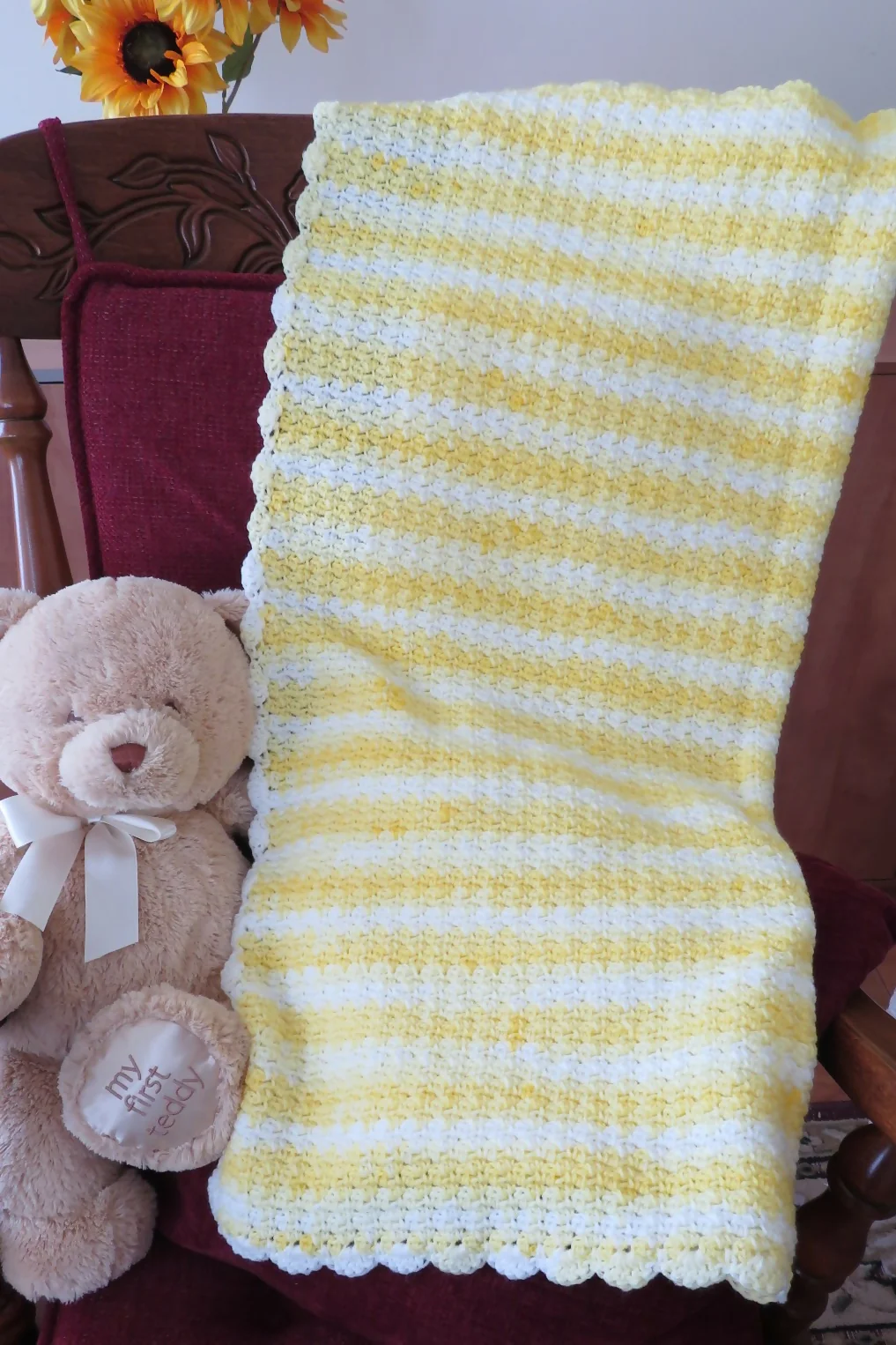 Lemon Meringue Dreams Ice Cream Baby Blanket (Crochet) - Image 2