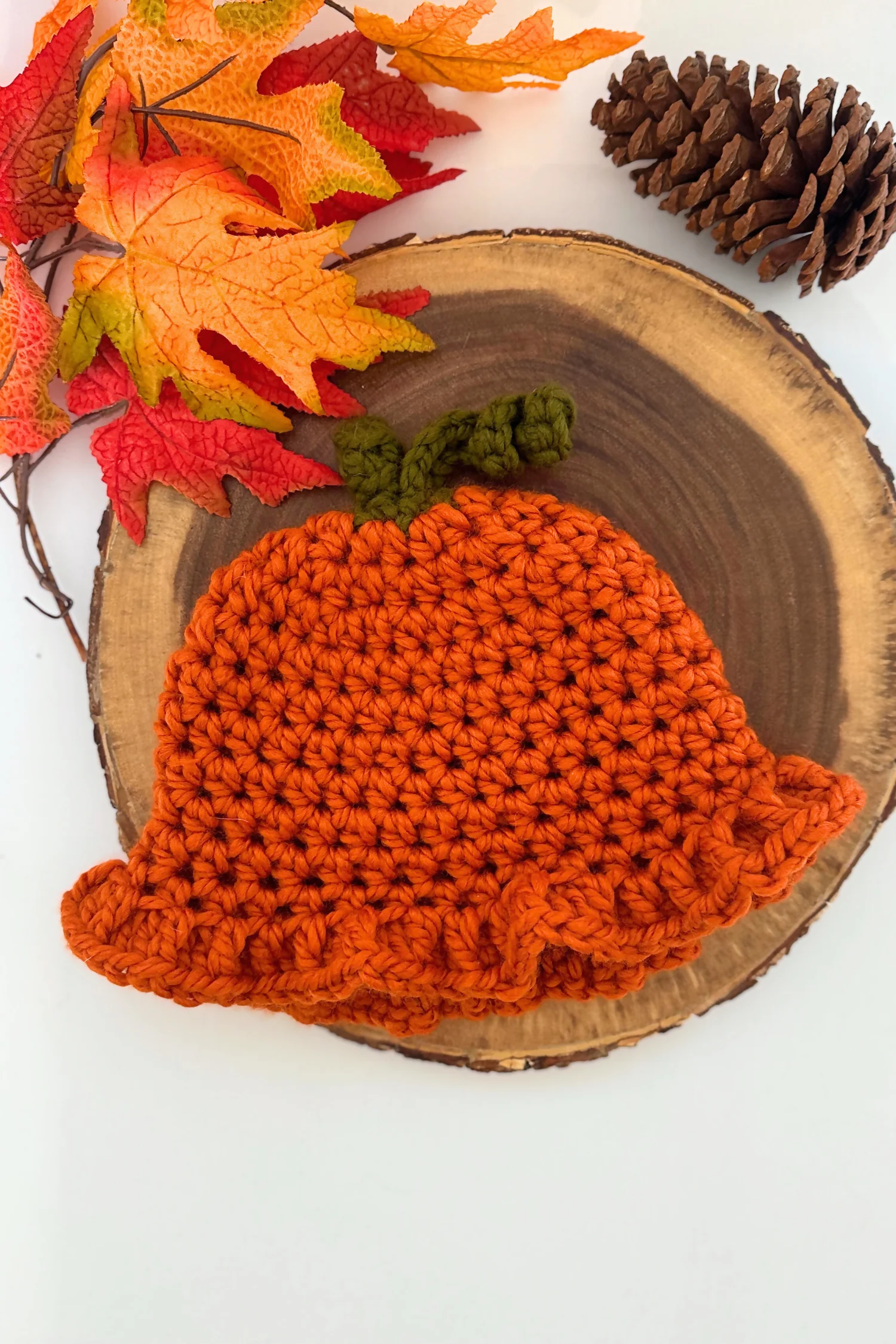 Lil Pumpkin Bucket Hat (Crochet) - Image 2