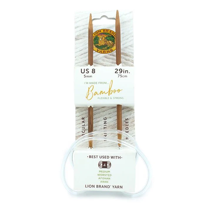 Lion Brand® Bamboo Circular Knitting Needles 29" (Size 8)