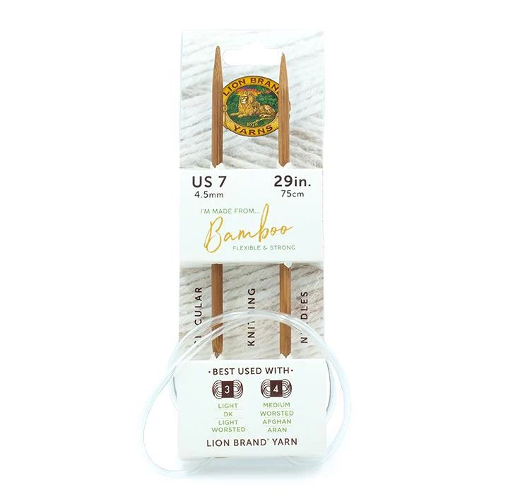 Lion Brand® Bamboo Circular Knitting Needles 29" (Size 8) - Image 2