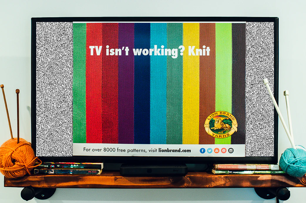 Lion Brand Poster #1 – TV Isn’t Working