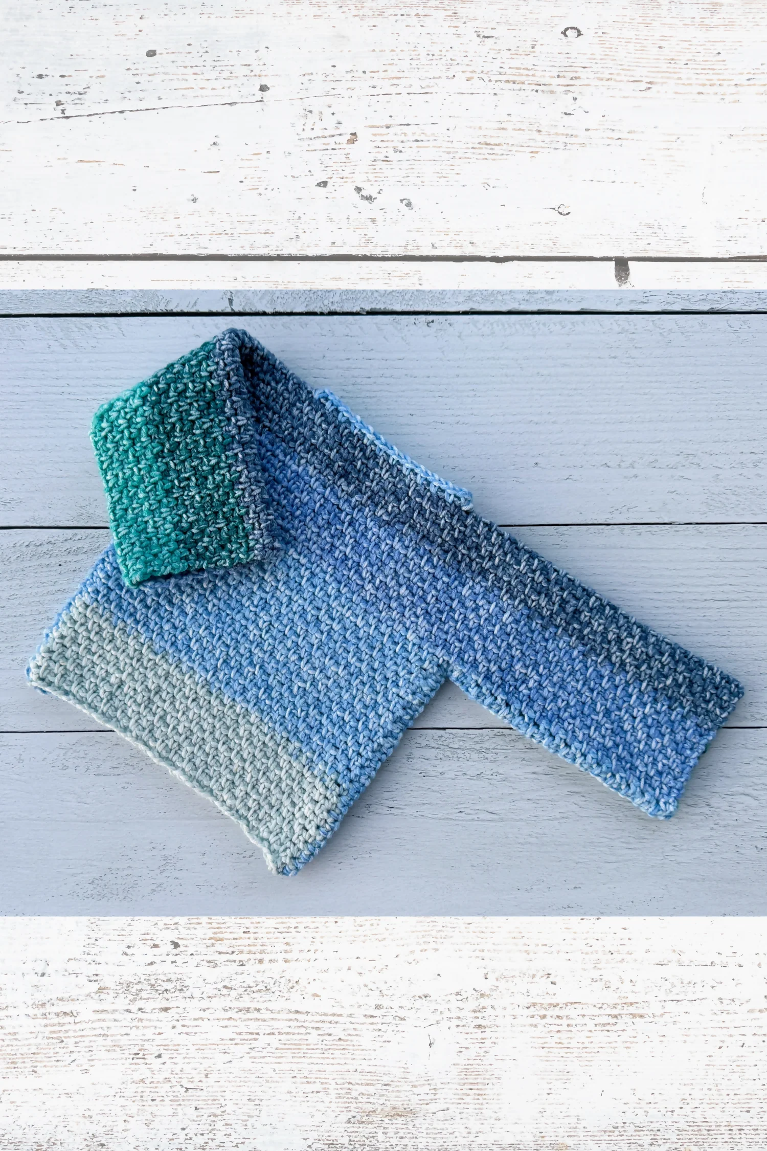 Mandala Ombre Baby Sweater (Crochet) - Image 2