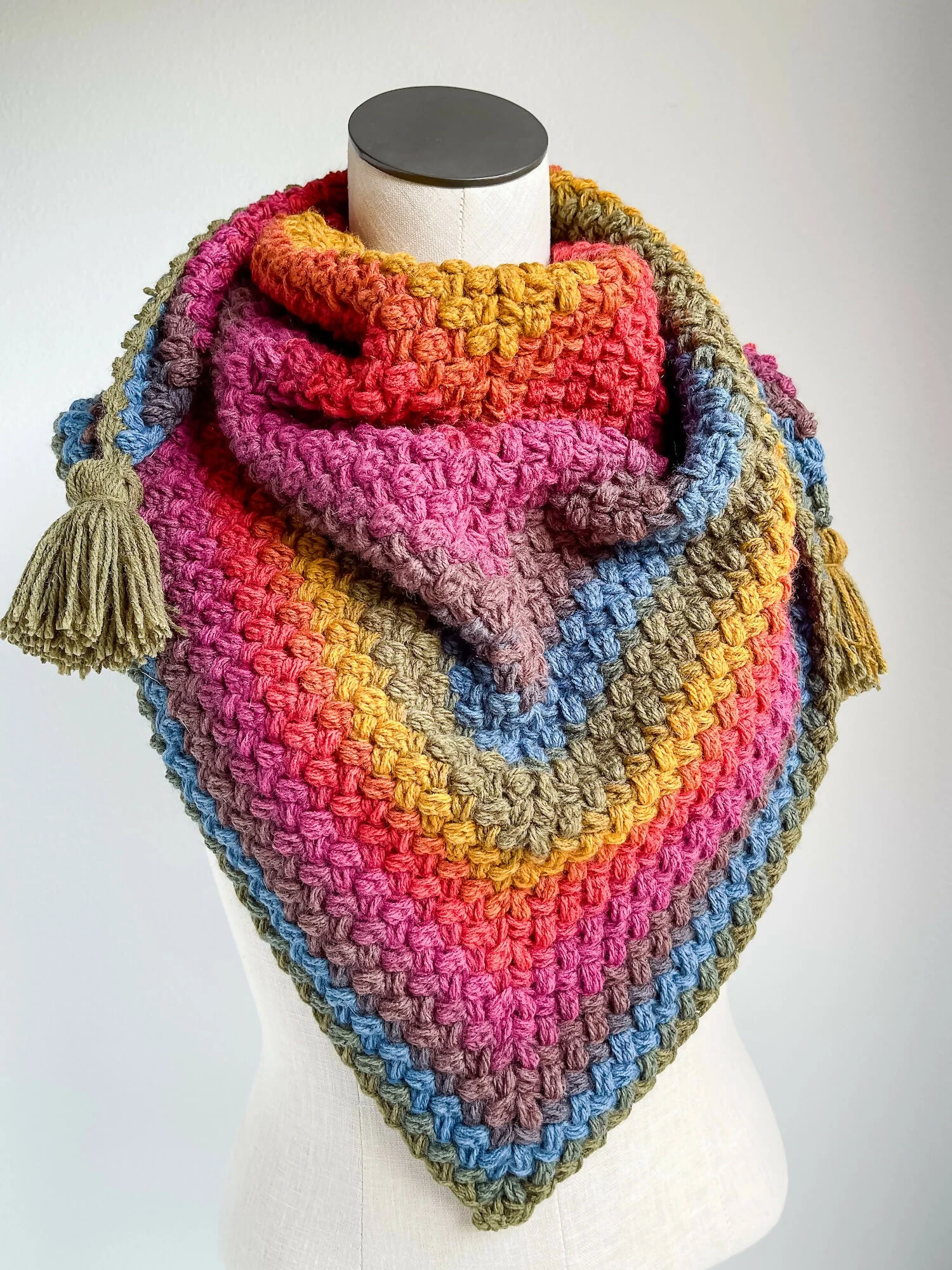 Mandala Pretty Puffs Scarf (Crochet) - Image 3
