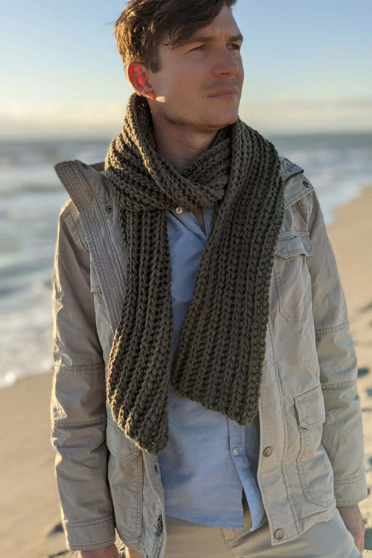 Men's Scarf (Crochet)