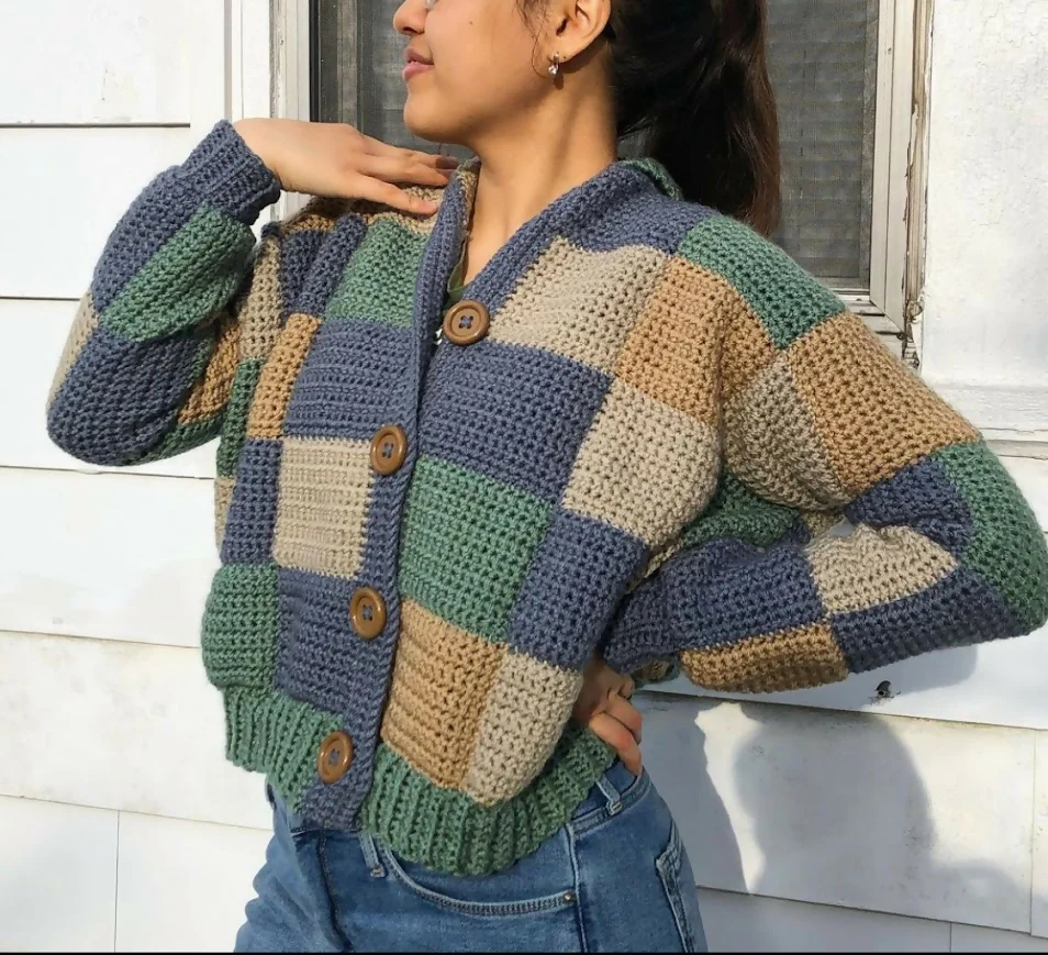 Patchwork Patty Cardigan (Crochet) - Image 4