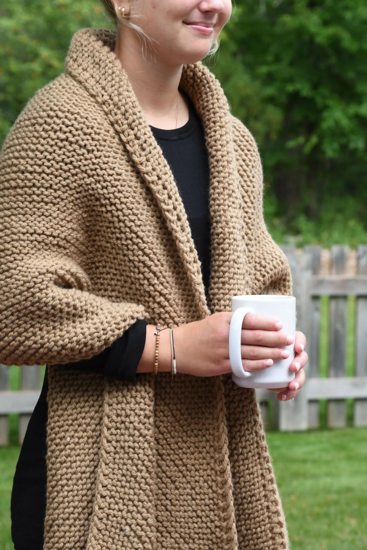 Pippa Blanket Wrap (Knit) - Image 2