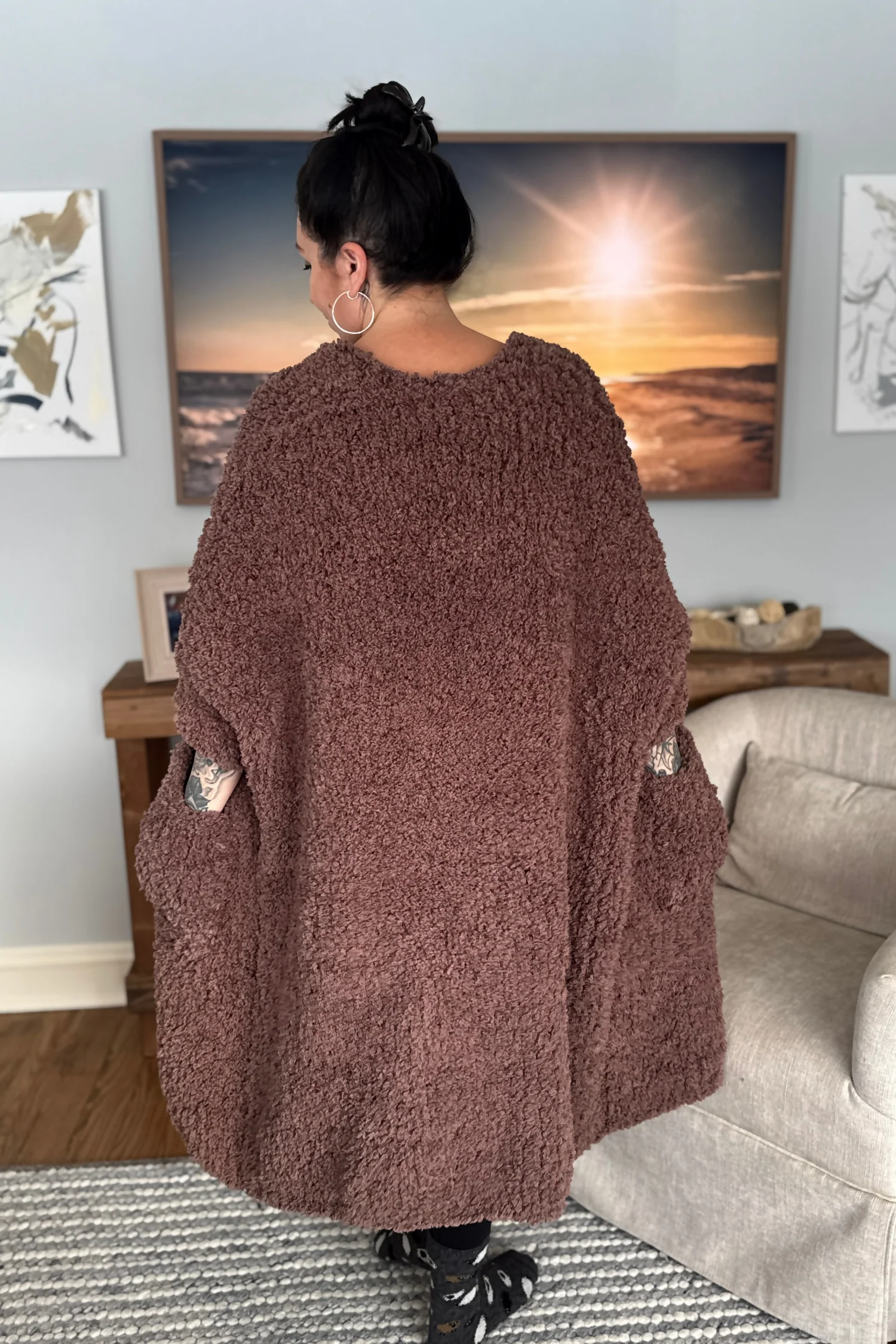 Plush Blanket Cardigan (Knit) - Image 3