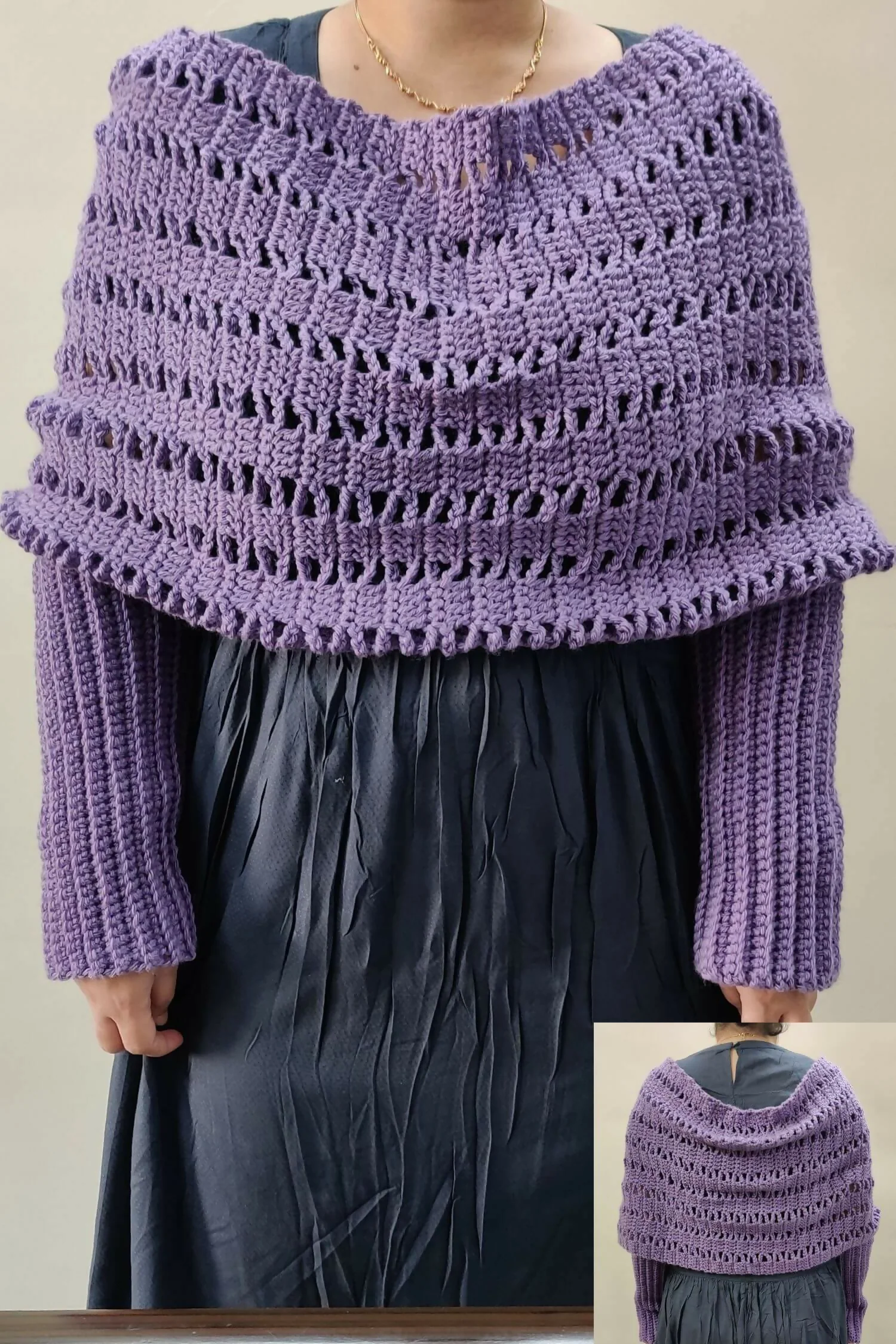 Pretty Chains Sweater Scarf (Crochet) - Image 2