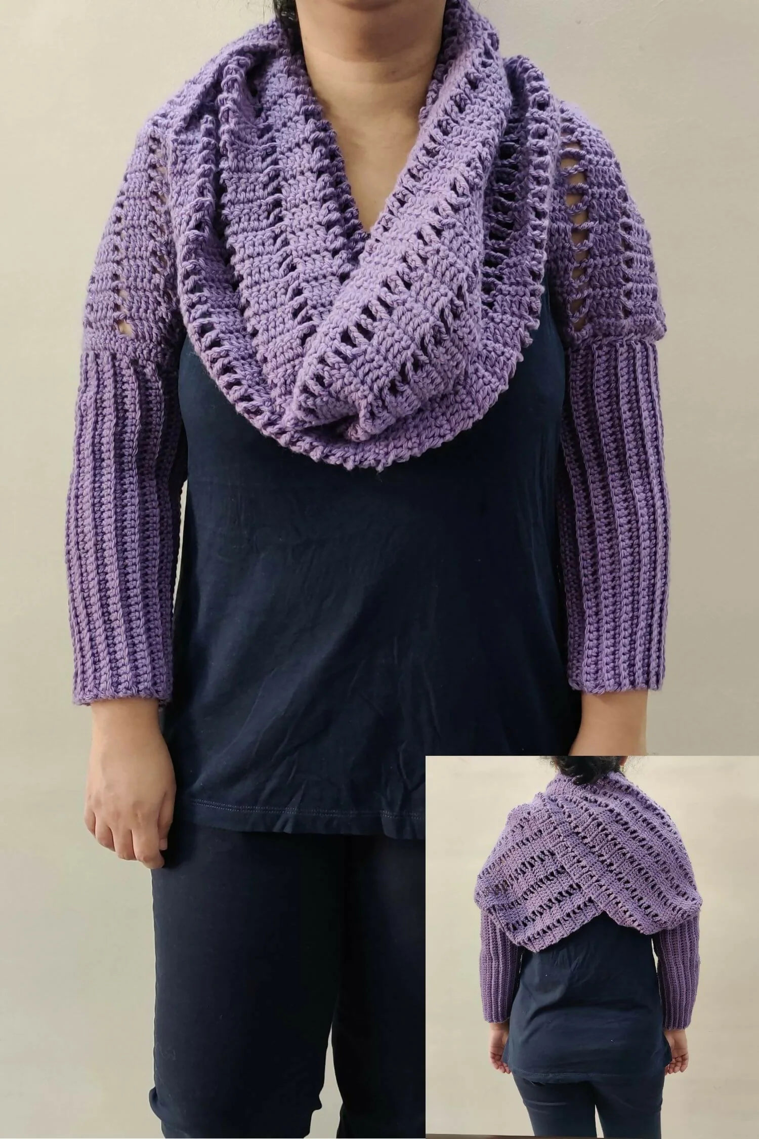 Pretty Chains Sweater Scarf (Crochet) - Image 4
