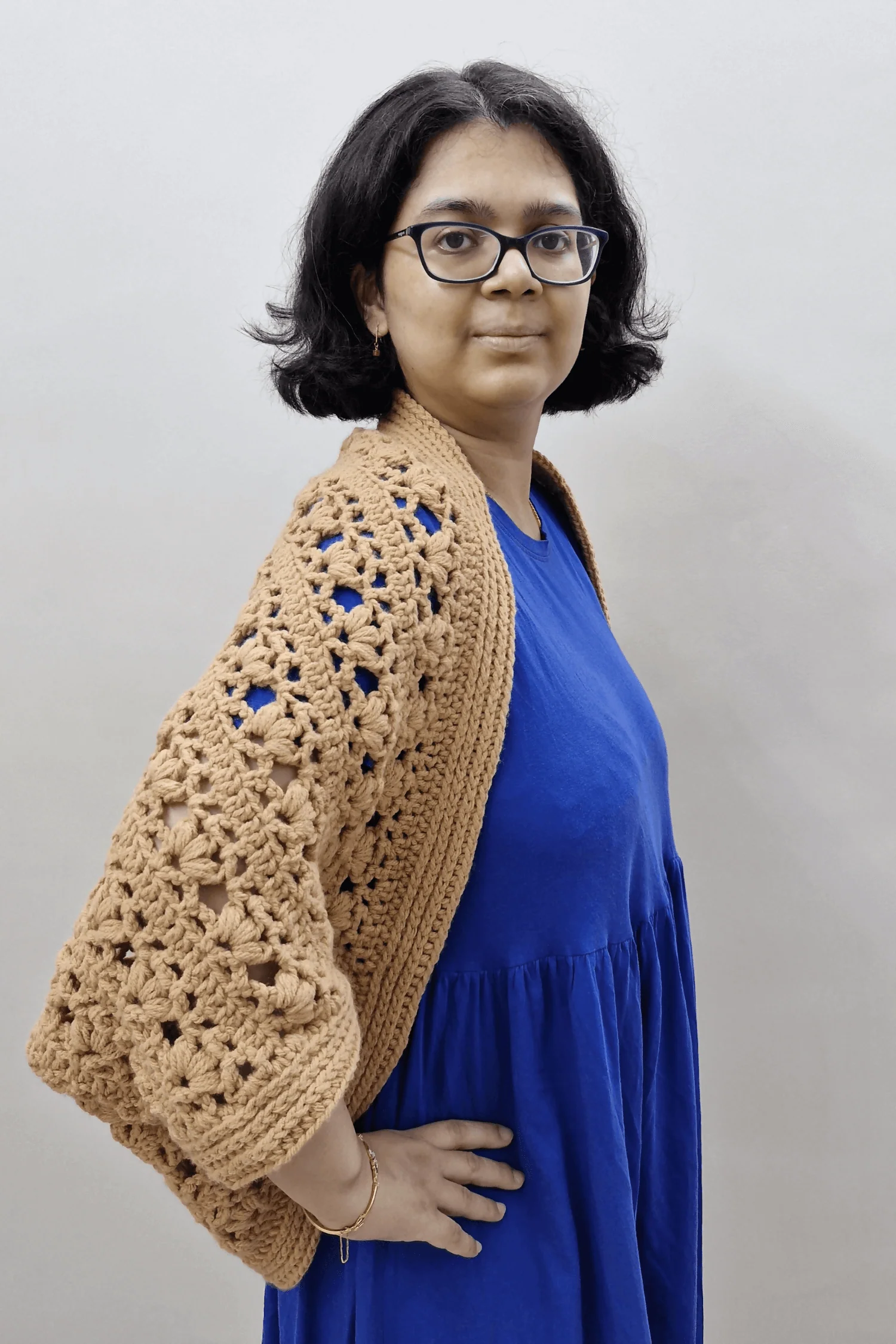 Pumpkin Pie Cocoon Shrug (Crochet) - Image 2