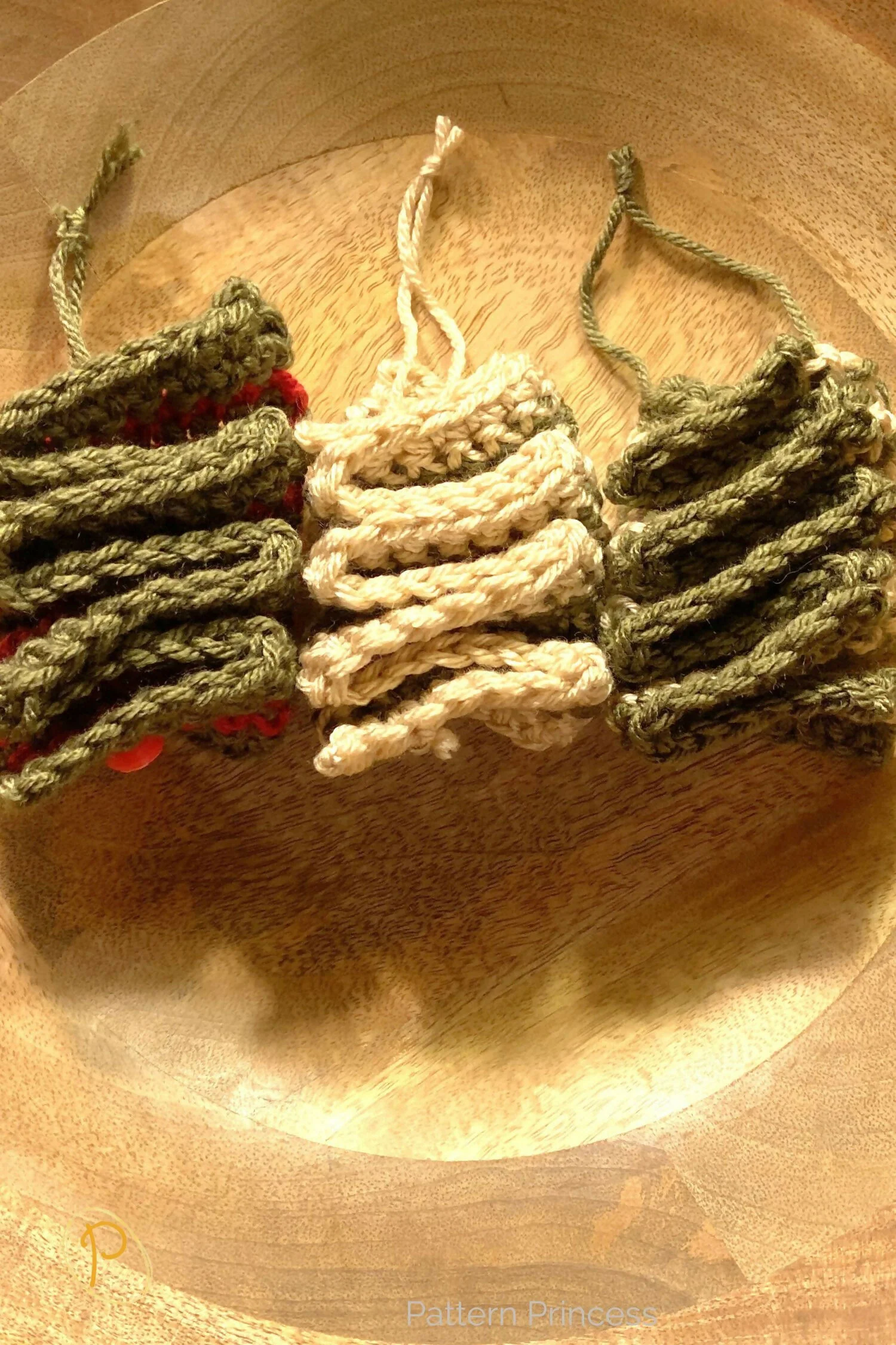 Ribbon Candy Christmas Ornament (Crochet) - Image 3