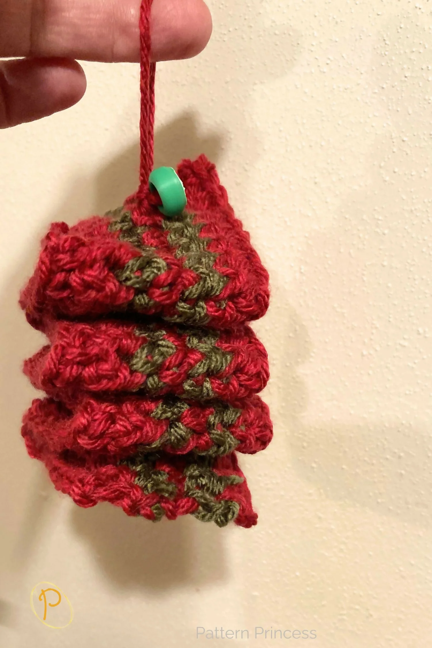 Ribbon Candy Christmas Ornament (Crochet) - Image 4