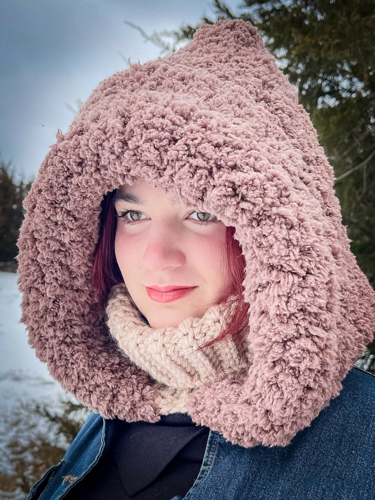 Sherpa Haven Hooded Cowl (Crochet) - Image 3
