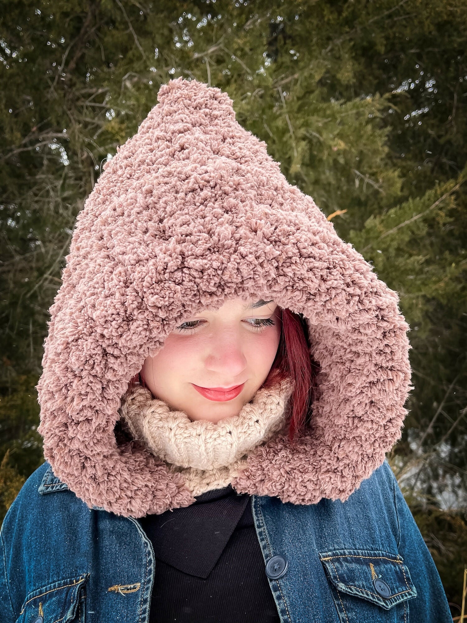 Sherpa Haven Hooded Cowl (Crochet) - Image 4