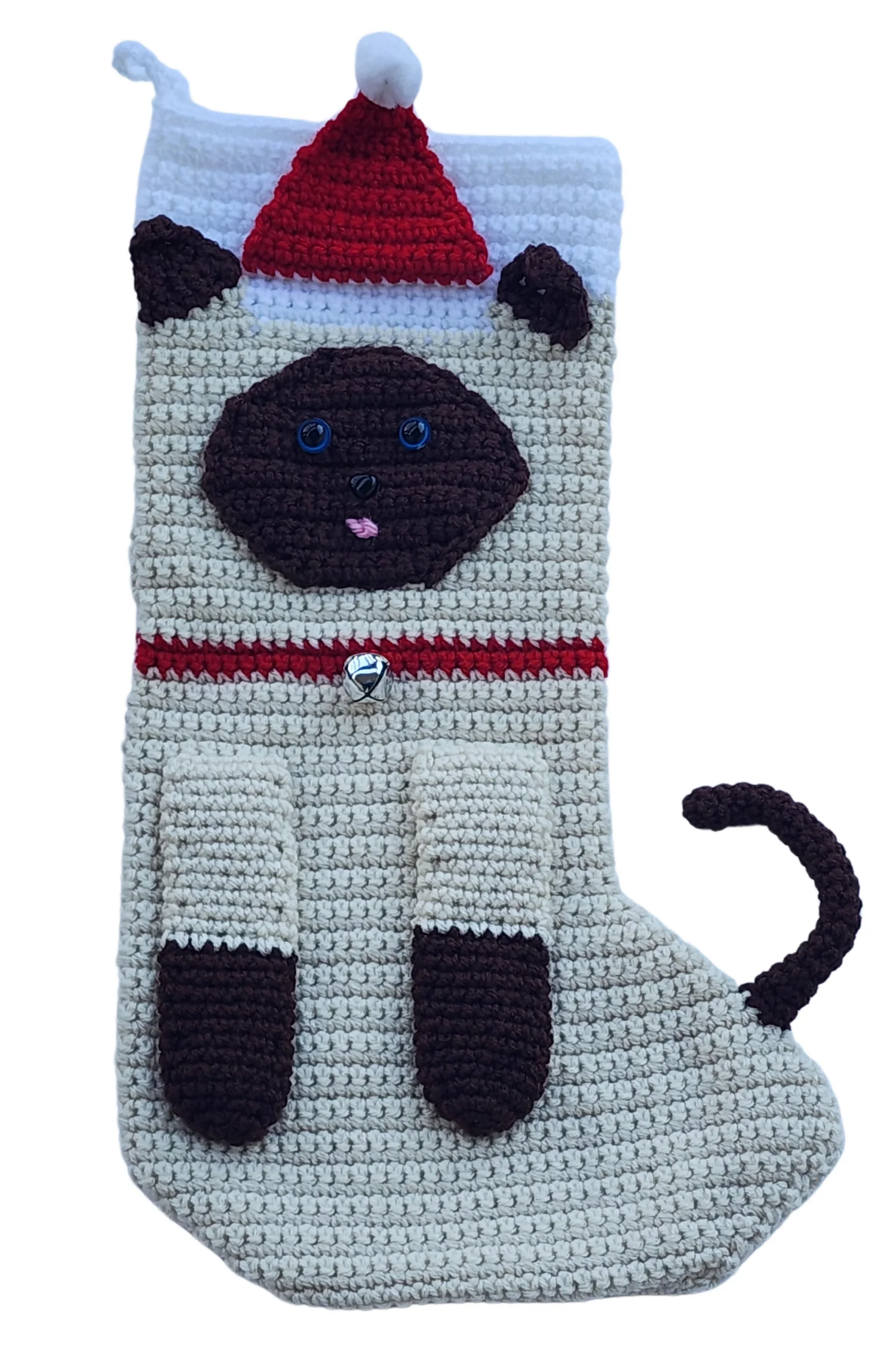 Siamese Cat Stocking (Crochet) - Image 2