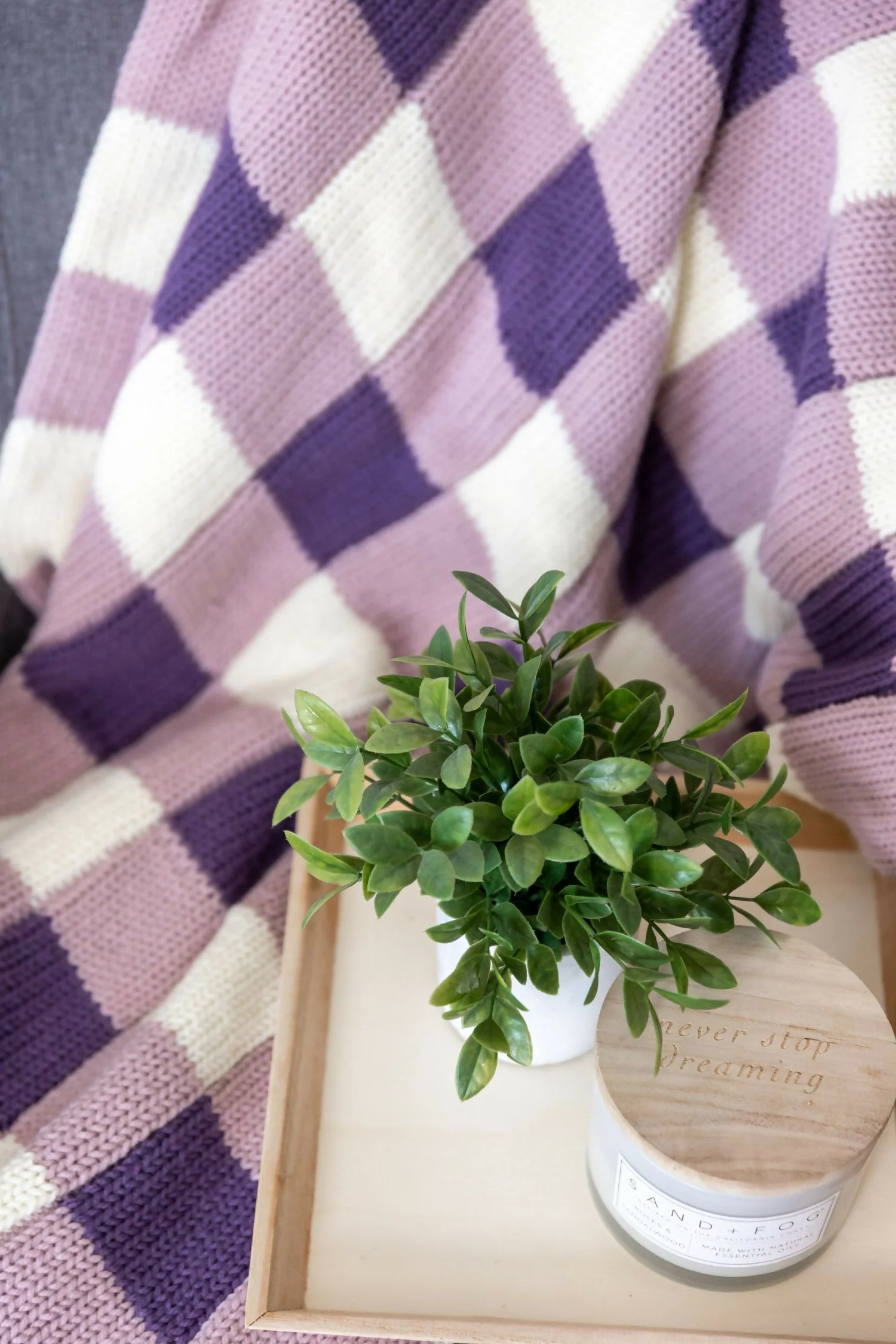 Sleek & Cozy: The New Generation Gingham Blanket (Circular Knitting Machine) - Image 3
