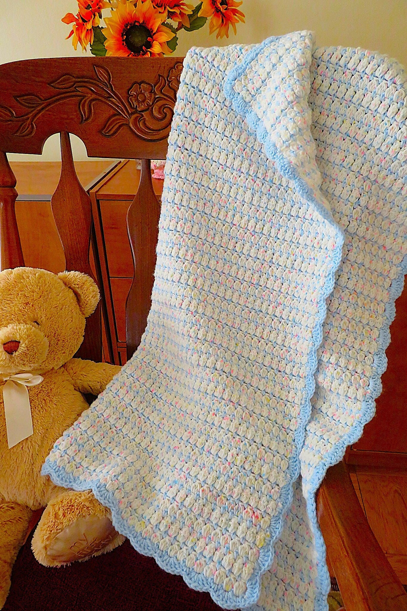 Soft Cluster Baby Blanket (Crochet) - Image 2