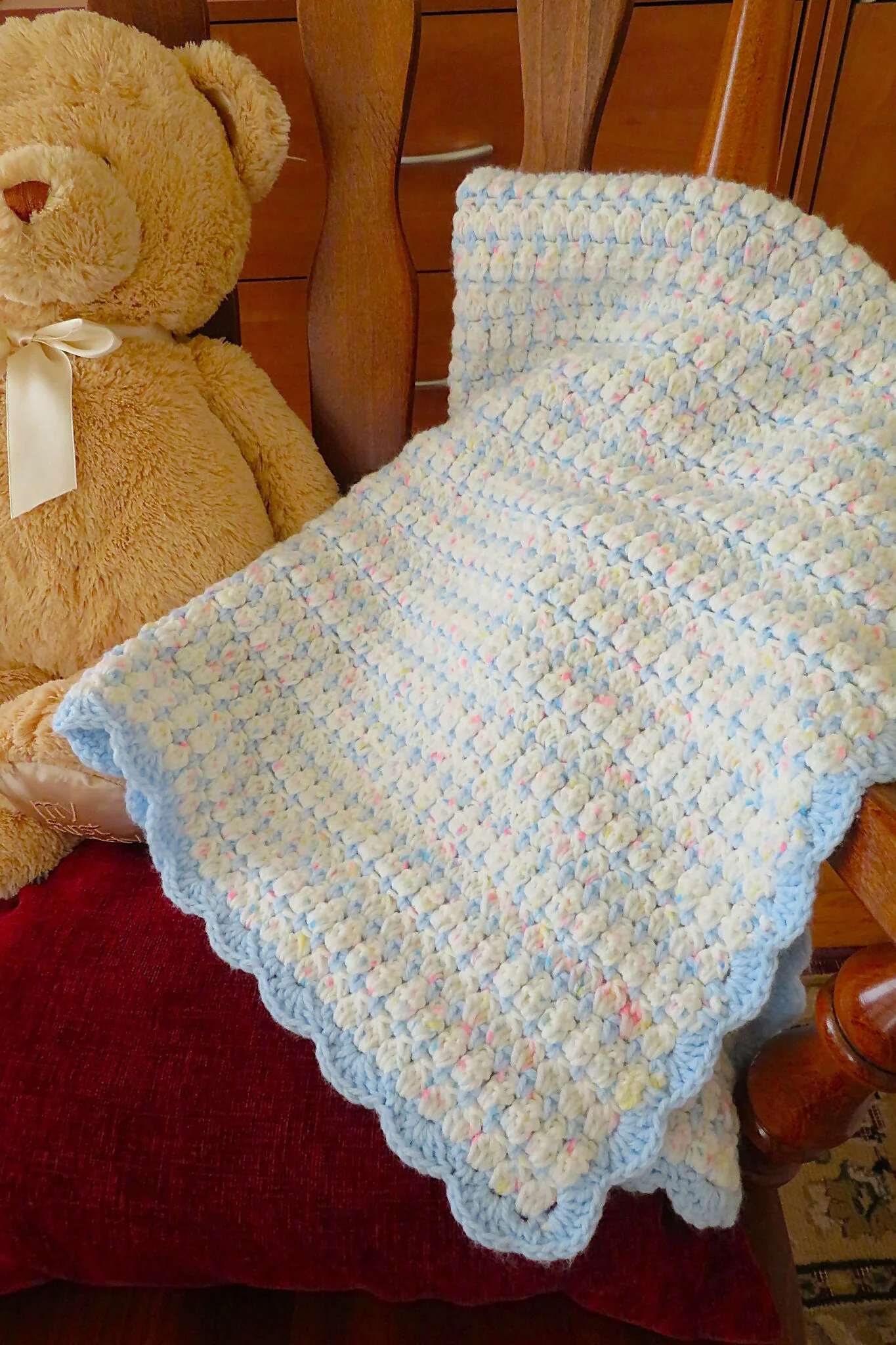Soft Cluster Baby Blanket (Crochet) - Image 3
